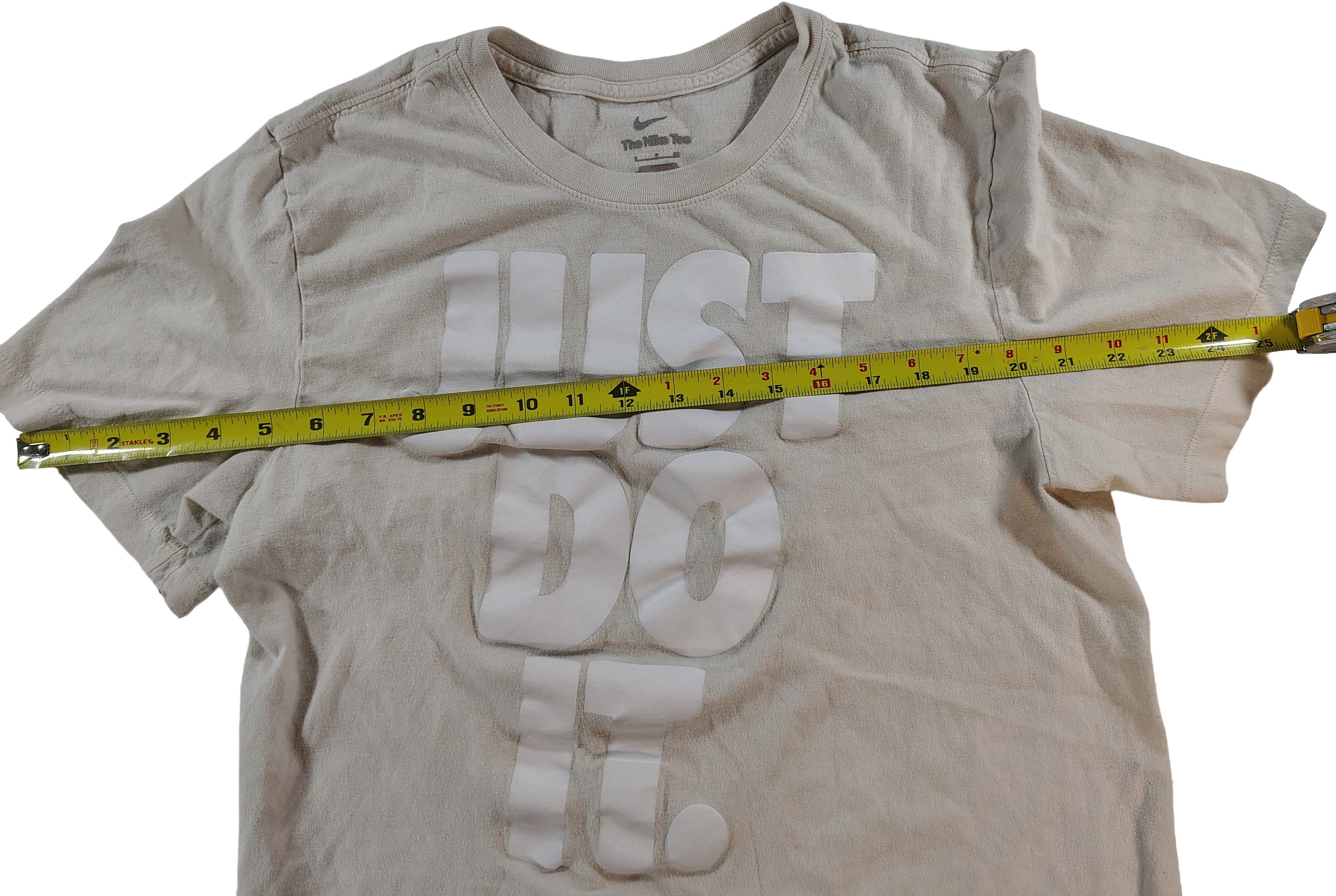 Nike Nike Tee Men's Small White Crew Just Do It Graphic Tee Size US S / EU 44-46 / 1 - 7 Thumbnail