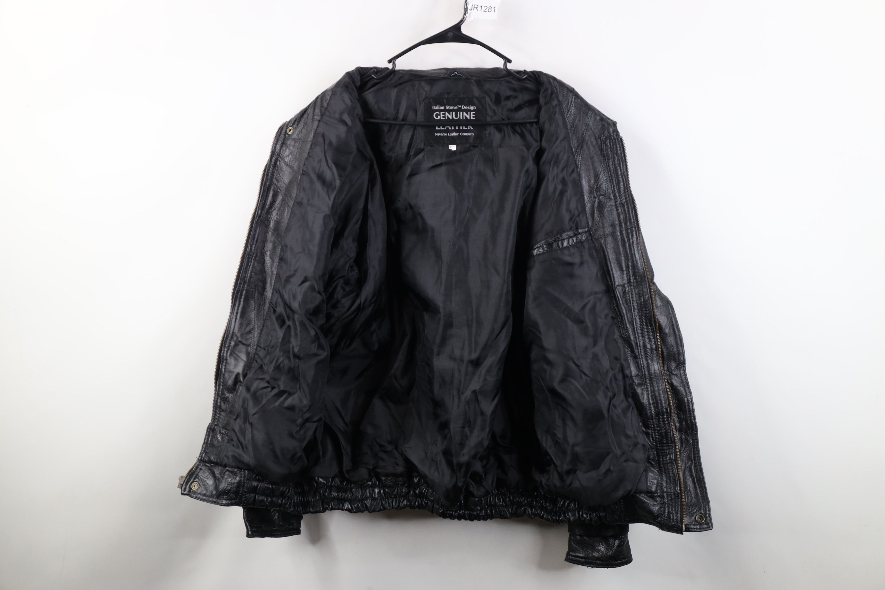Vintage Vintage 90s Streetwear Patchwork Leather Bomber Jacket Size US XXL / EU 58 / 5 - 11 Thumbnail