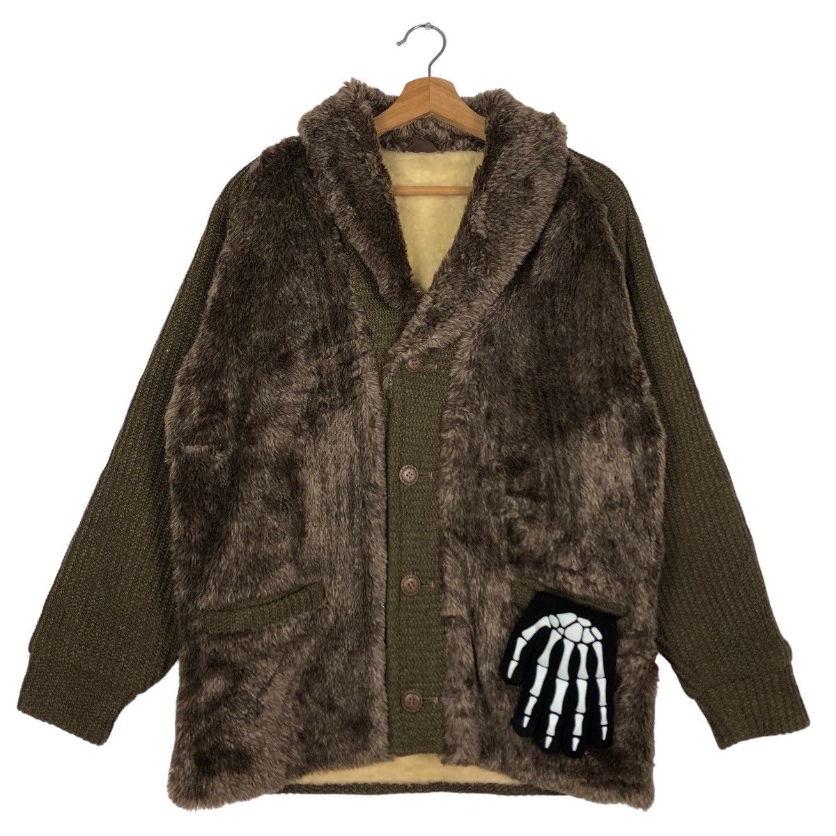 Japanese Brand 🔥90’s Issey Miyake Style Mink Fur Cardigan Jacket Size M / US 6-8 / IT 42-44 - 2 Thumbnail