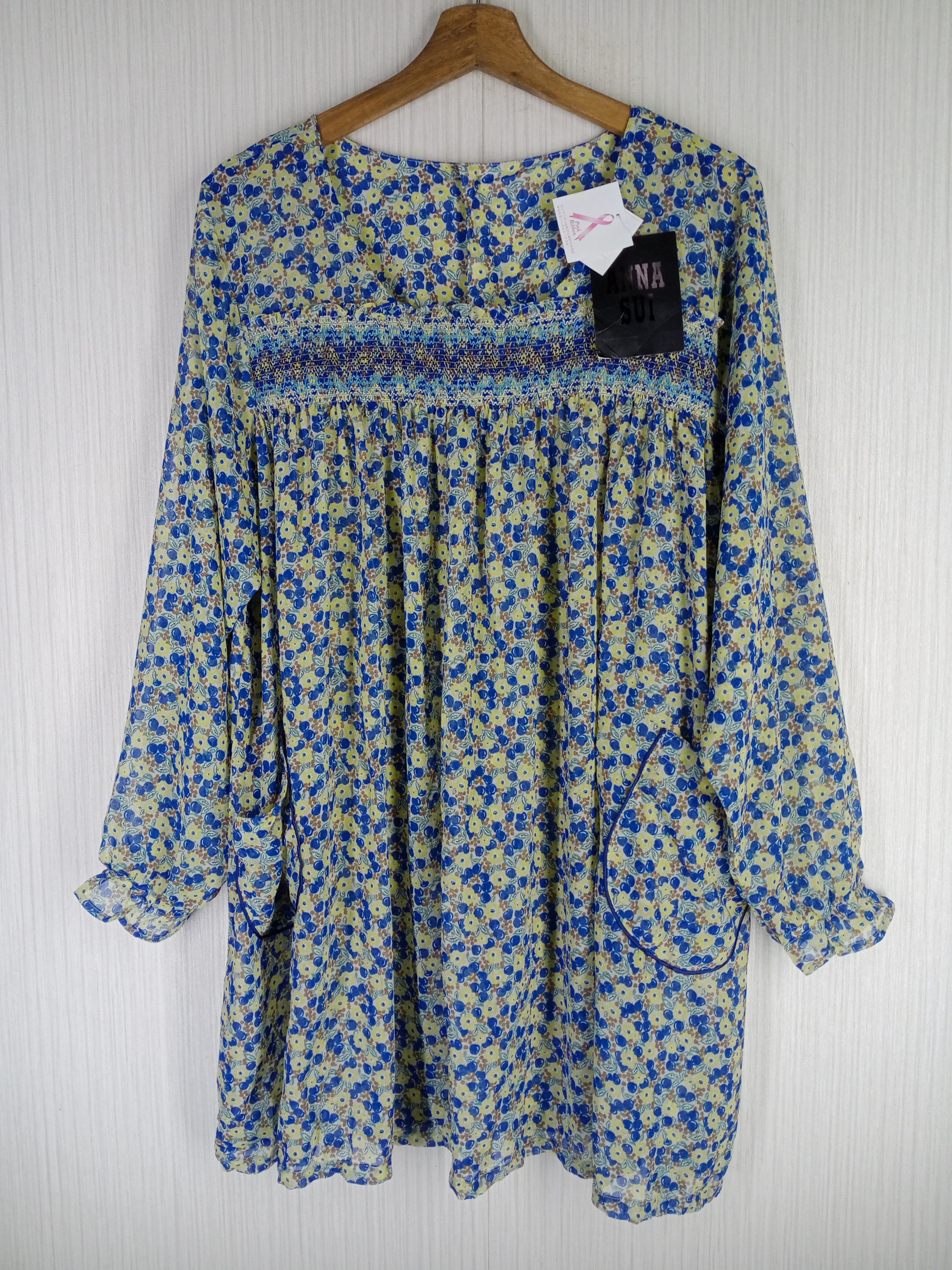 Anna Sui Rare Vintage ANNA SUI Long Sleeve Dress Size M / US 6-8 / IT 42-44 - 1 Thumbnail