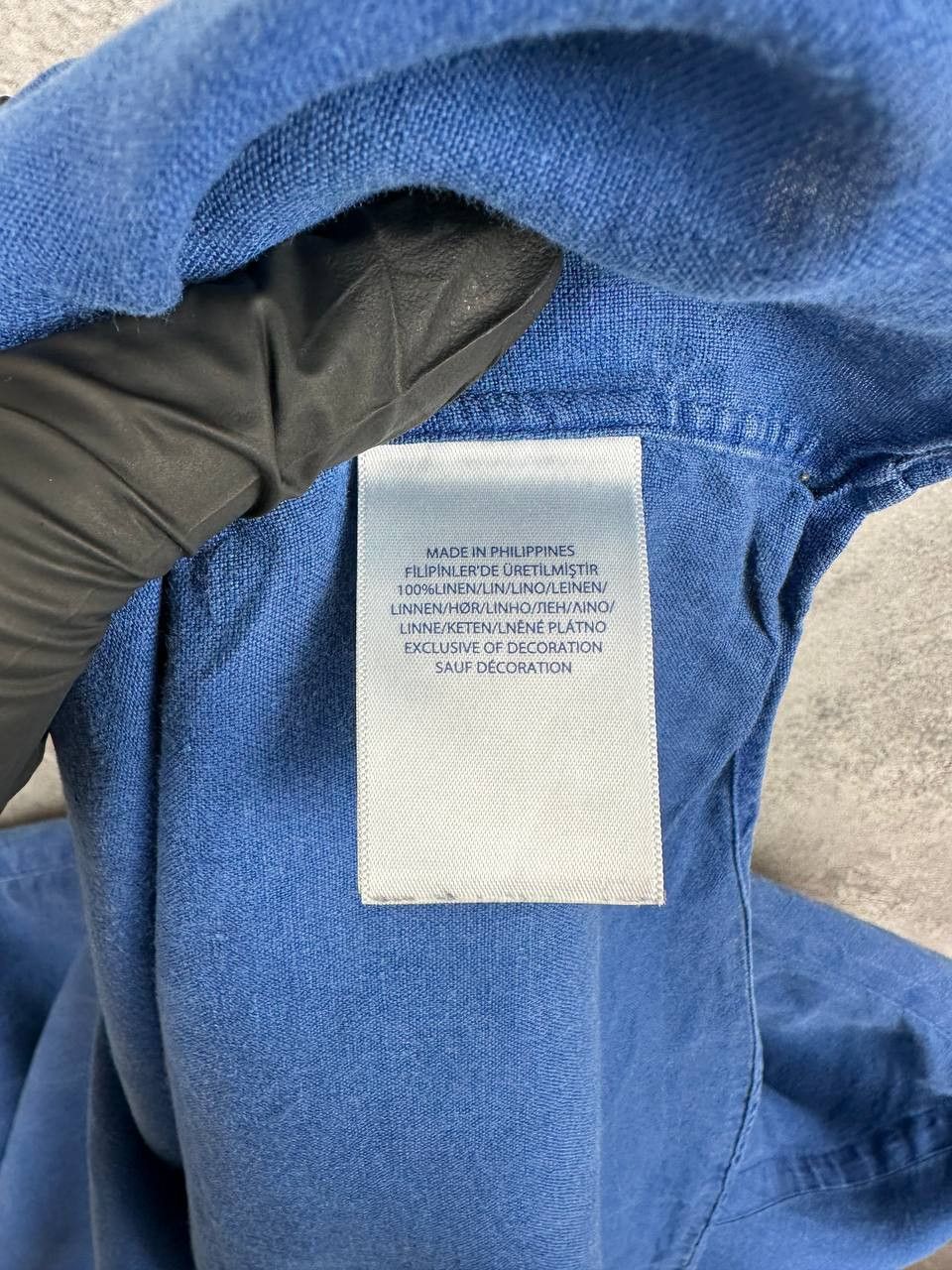 Ralph Lauren Ralph Lauren 100% Linen Shirt Button Up Blue Button Down SS Size US XL / EU 56 / 4 - 13 Thumbnail