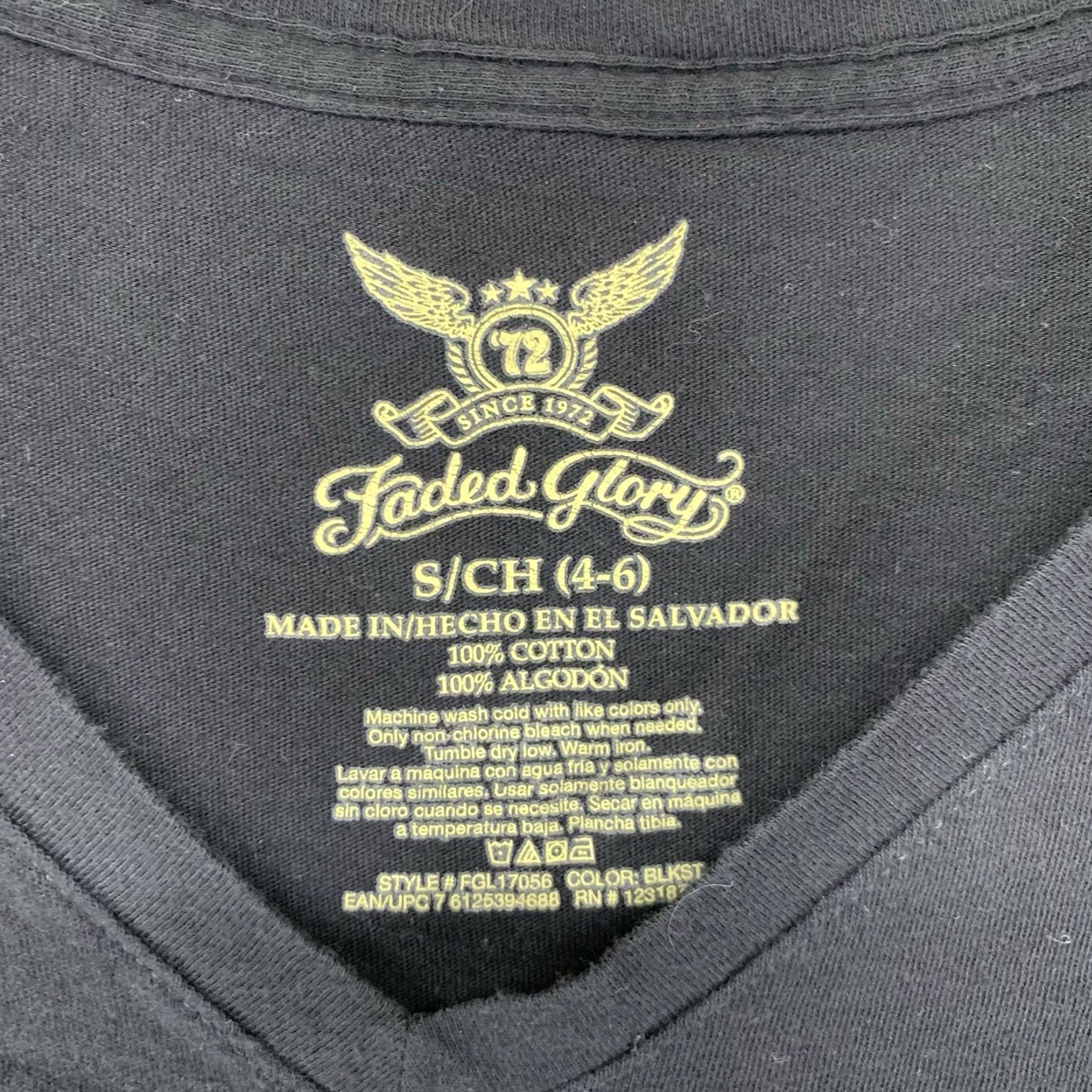 Faded Glory Women's Biker Cowgirl Top Small Glitter Graphic Whiskey Bent & Hell Bound Cotton Size S / US 4 / IT 40 - 5 Thumbnail