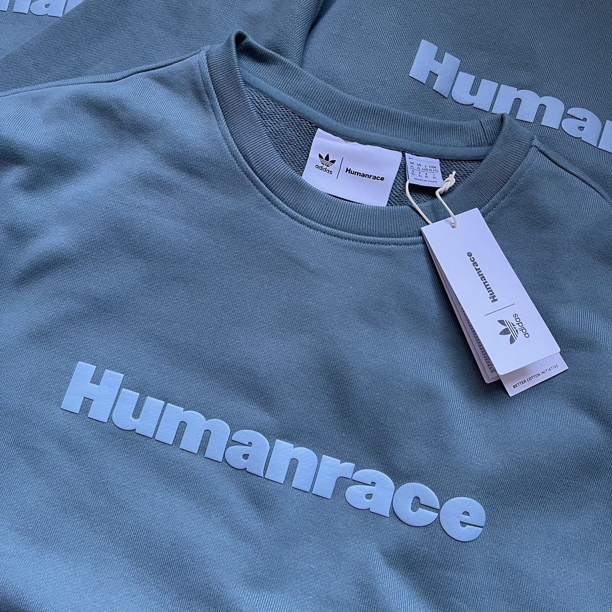 Adidas × Pharrell ADIDAS x PHARRELL WILLIAMS BASICS CREW SWEATSHIRT SIZE “XL” Size US XL / EU 56 / 4 - 4 Thumbnail