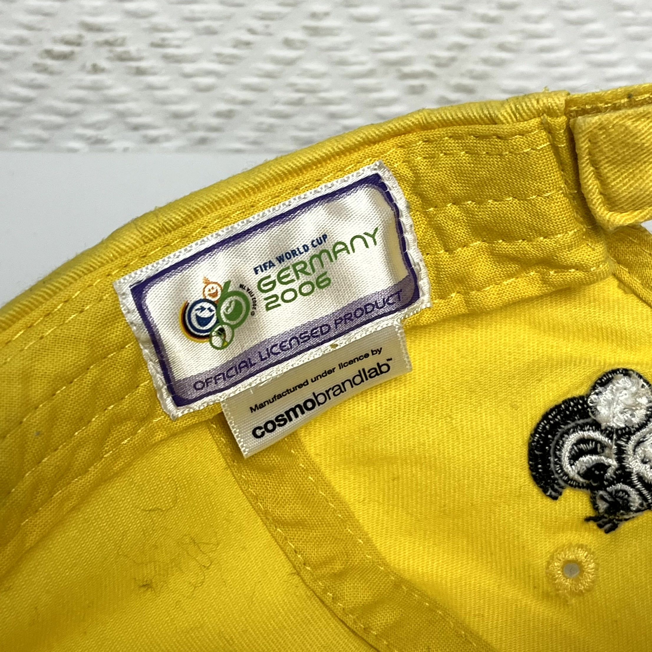 Vintage Fifa World Cup 2006 Ukraine Yellow Cap Snapback One Size Size ONE SIZE - 8 Thumbnail
