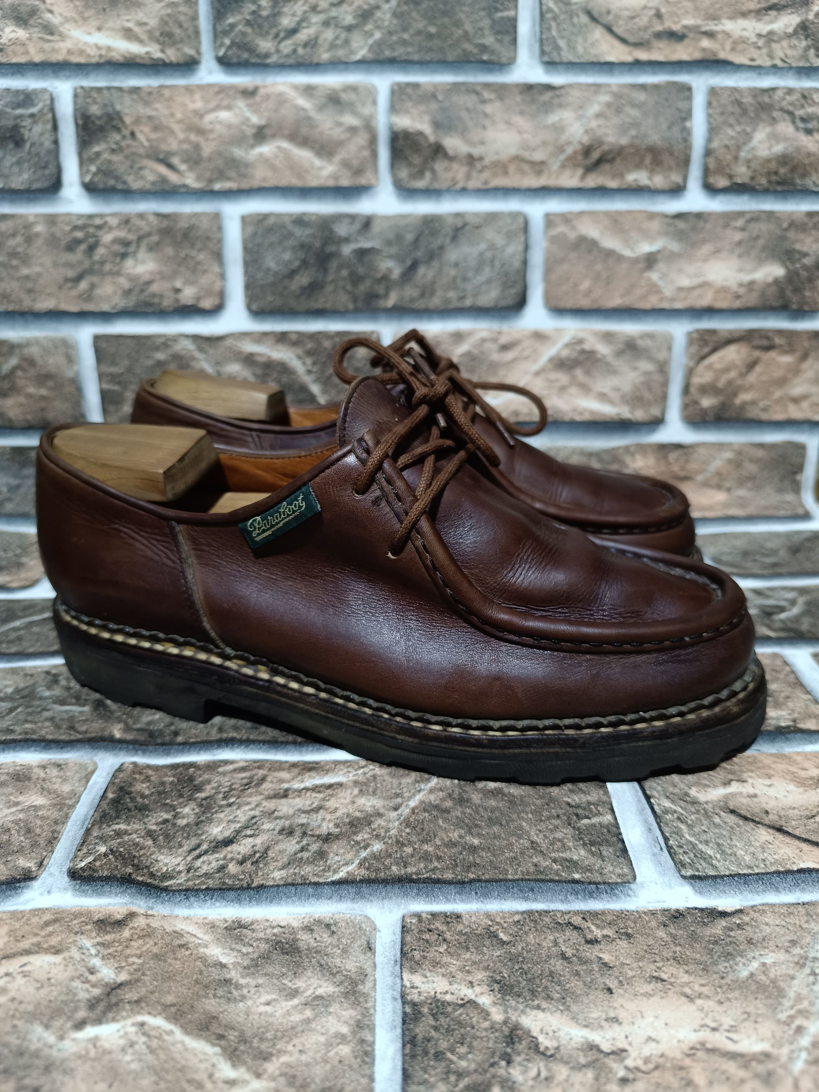 image of Paraboot Micheal Derby Loafers in Brown, Men's (Size 9)