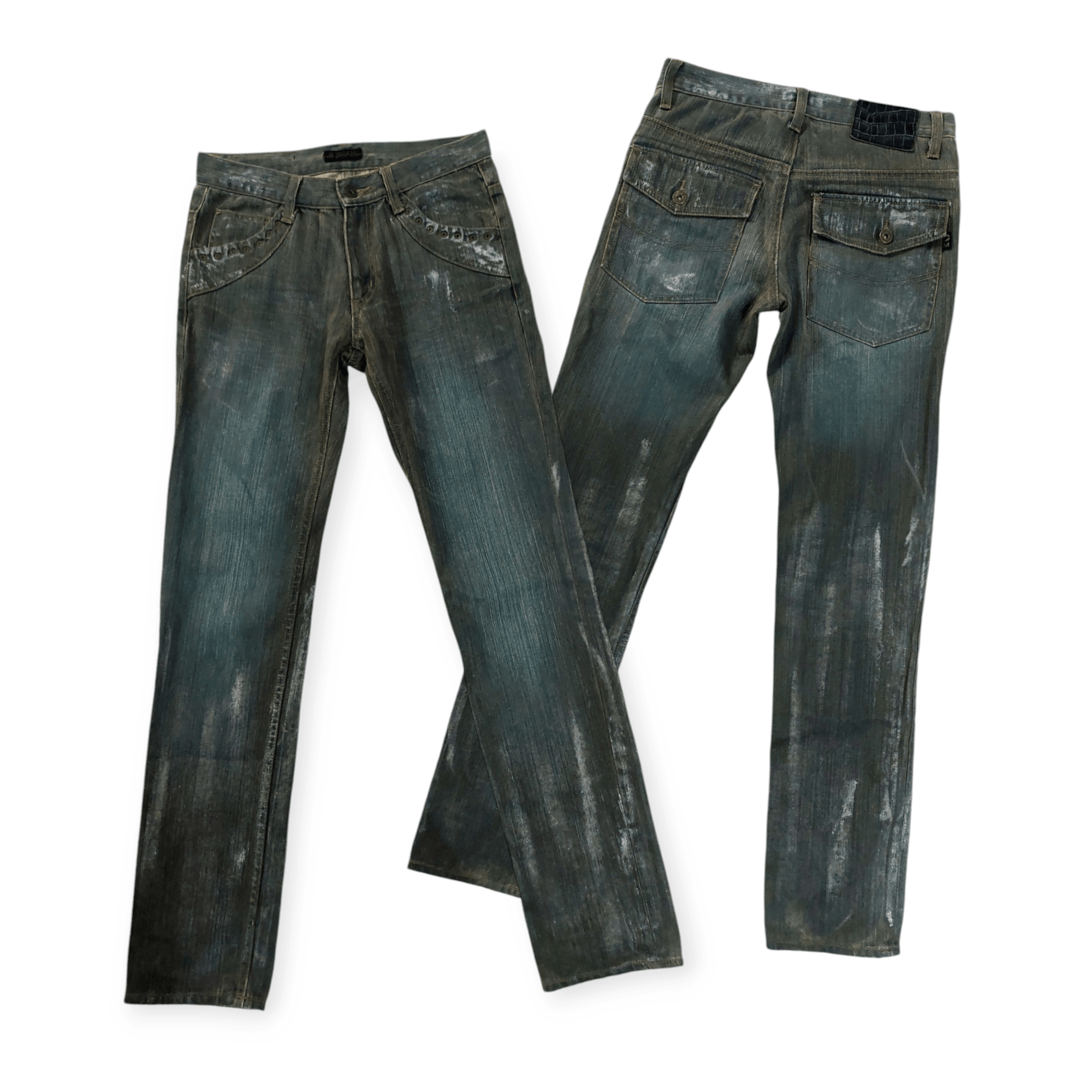 Japanese Brand × Morgan Homme Morgan Homme Rusty Acid Wash Rare Design Size US 29 - 1 Thumbnail