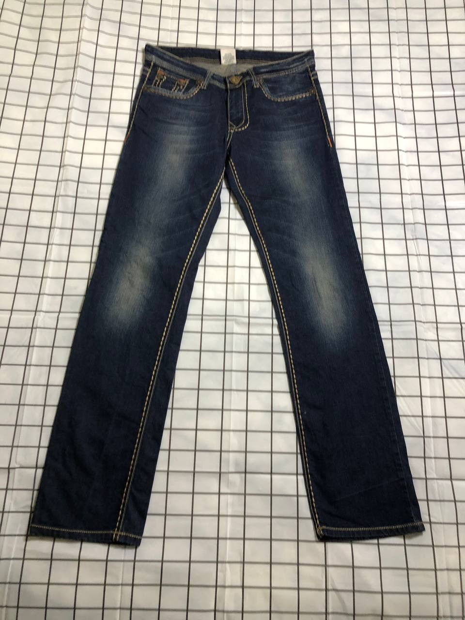 True Religion True Religion Billy Big Straight Jeans Swarovski Crystal Size US 32 / EU 48 - 1 Thumbnail