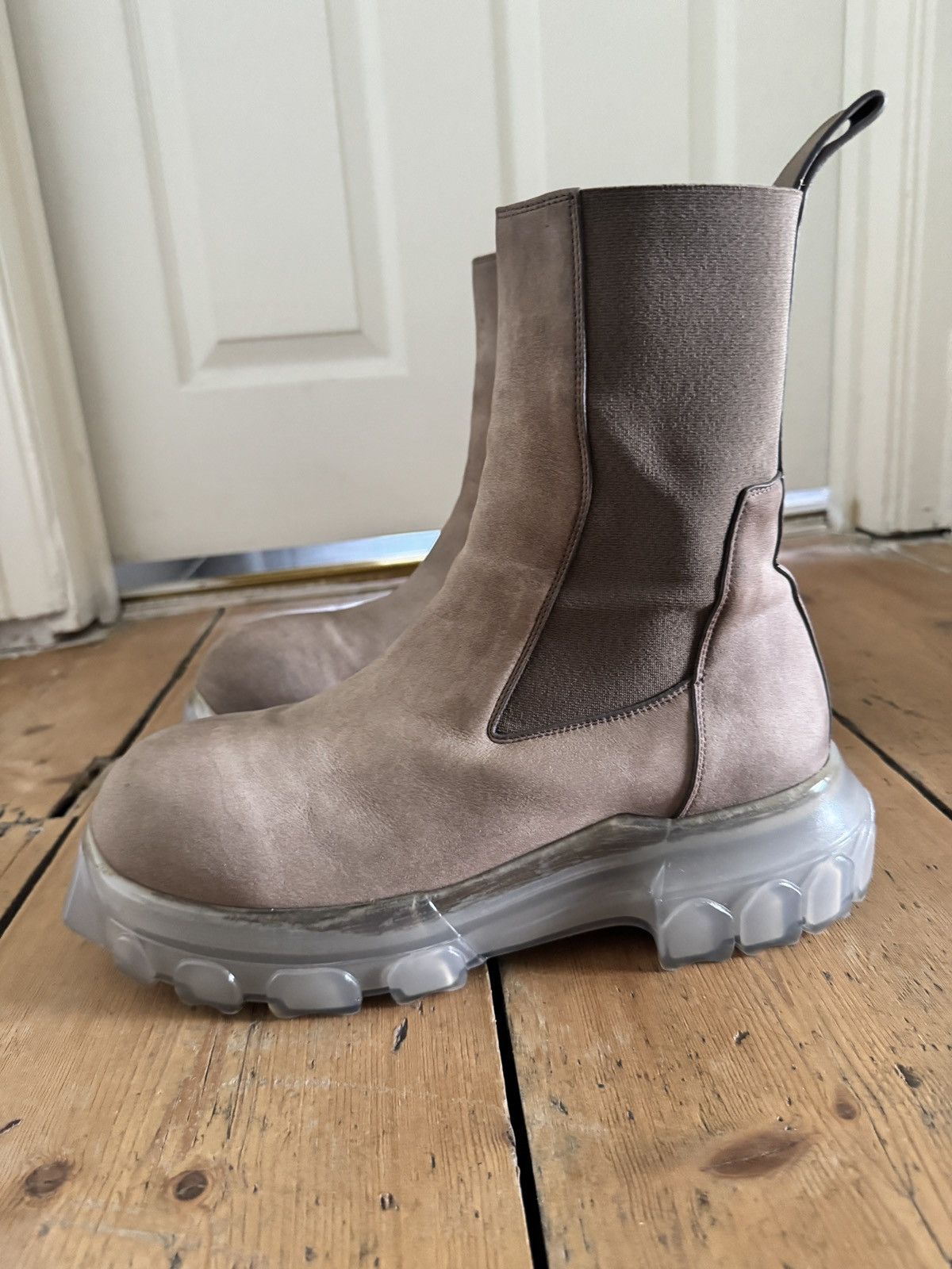 Rick Owens Dust Bozo Tractor boots in nubuck leather Size US 10 / EU 43 - 4 Thumbnail