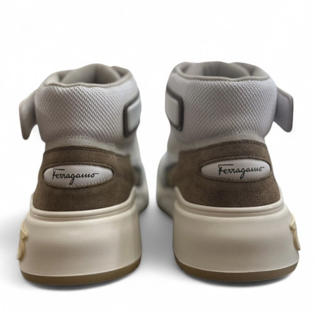 Salvatore Ferragamo NEW Cosma High-Top Leather Sneakers Size 9.5 Size US 9.5 / EU 42-43 - 4 Thumbnail
