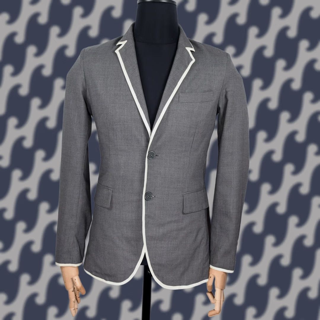 Yohji Yamamoto Y3 Yohji Yamamoto Adidas Blazer Jacket Men's Wool size S Color Gray - Blazer Size 36R - 1 Thumbnail