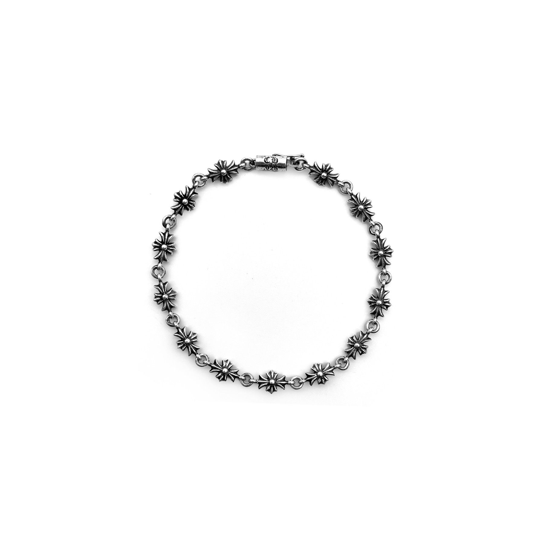 Chrome Hearts Chrome Hearts Sliver Tiny E Cross Bracelet Size ONE SIZE - 1 Thumbnail