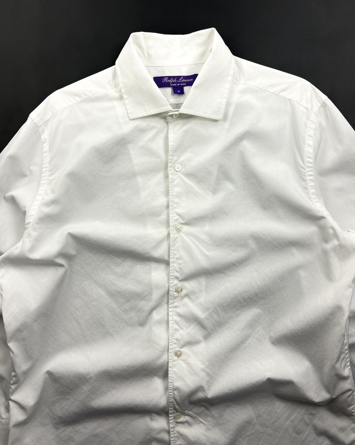 Ralph Lauren Purple Label Ralph Lauren Purple Label White Button-Up Shirt Women’s L 12 Size L / US 10 / IT 46 - 8 Thumbnail