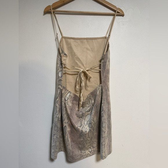 Urban Outfitters Urban Outfitters Snake Print Mini Slip Dress – Size L Size L / US 10 / IT 46 - 5 Thumbnail