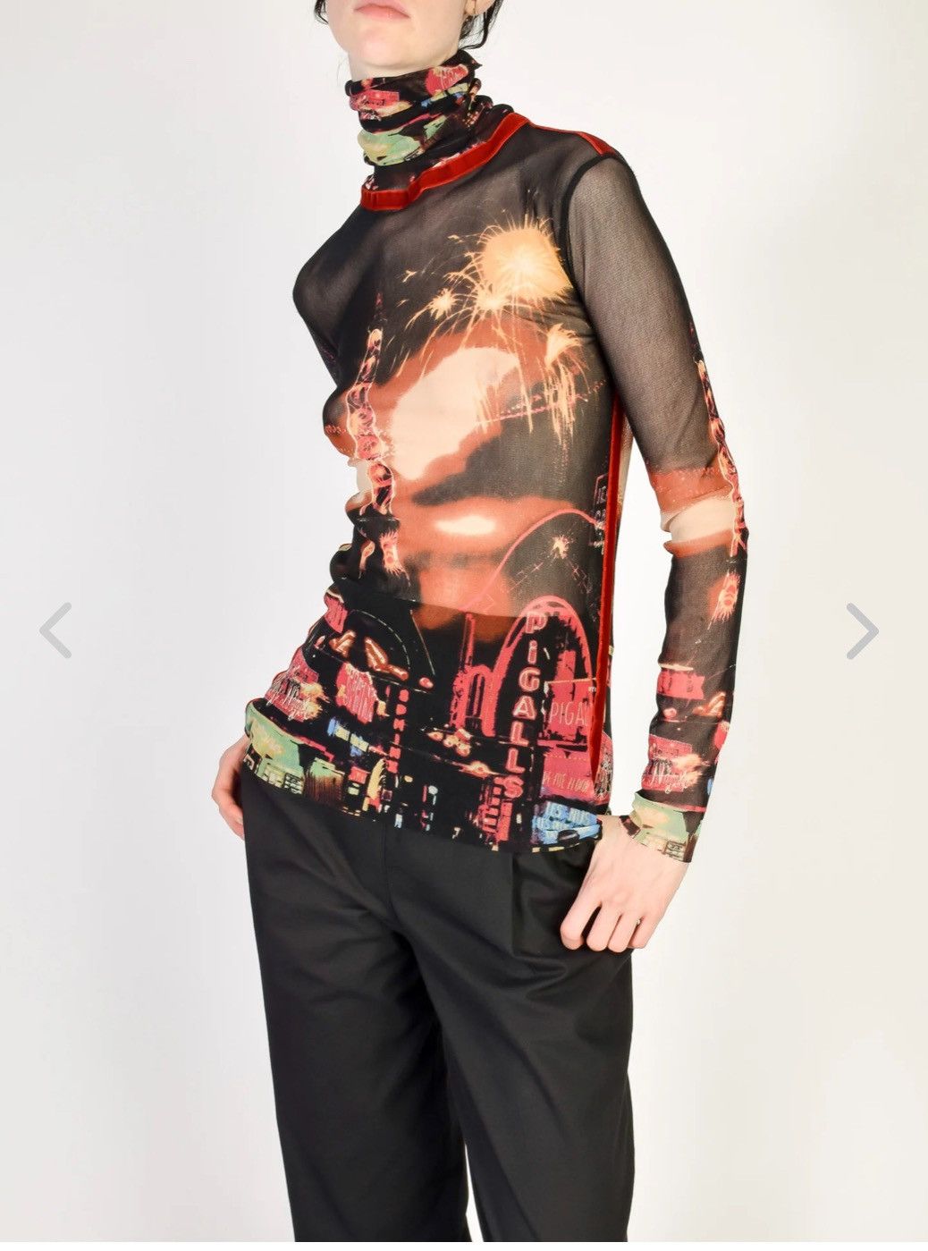 Jean Paul Gaultier Mesh Eiffel Tower top. Small Size S / US 4 / IT 40 - 6 Thumbnail
