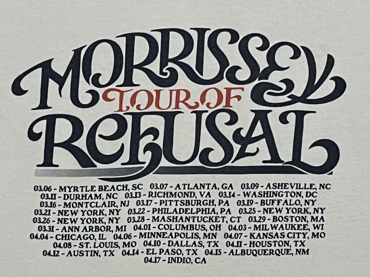 Band Tees Morrissey Refusal Tour Size US L / EU 52-54 / 3 - 5 Thumbnail