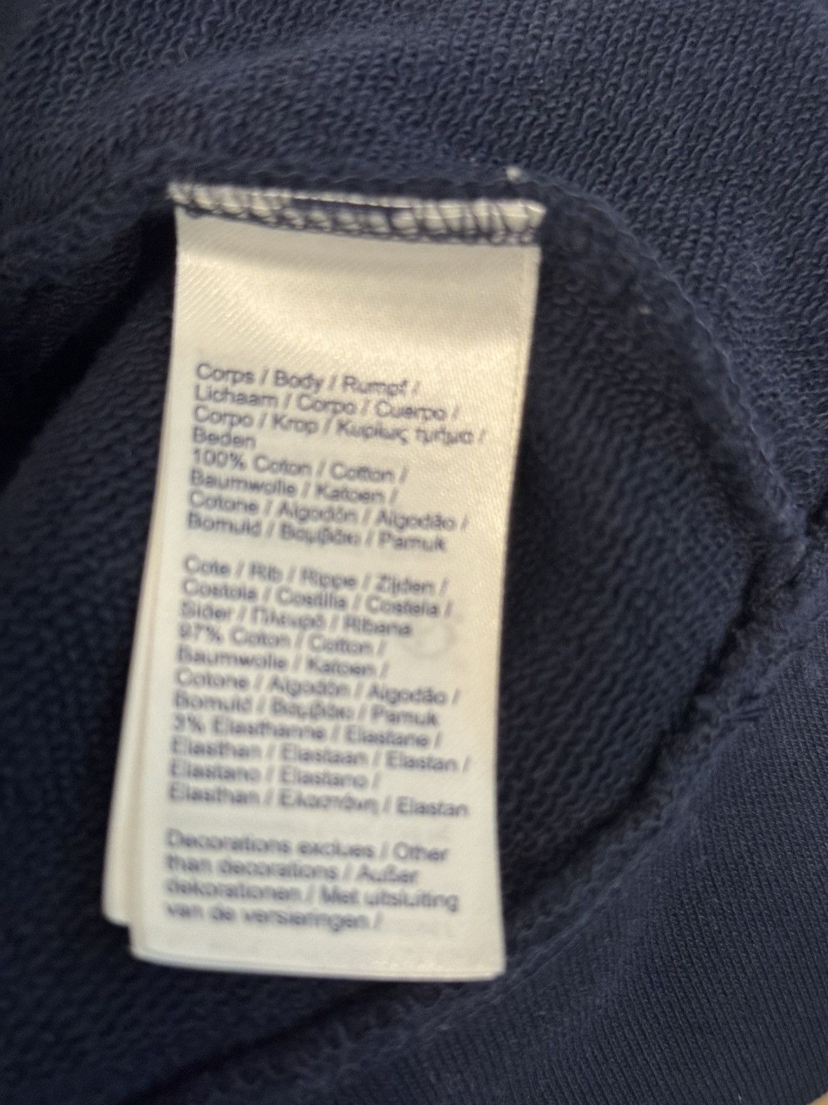 Lacoste × Supreme Supreme®/LACOSTE Logo Panel Hooded Sweatshirt Navy Sz Medium Size US M / EU 48-50 / 2 - 5 Thumbnail