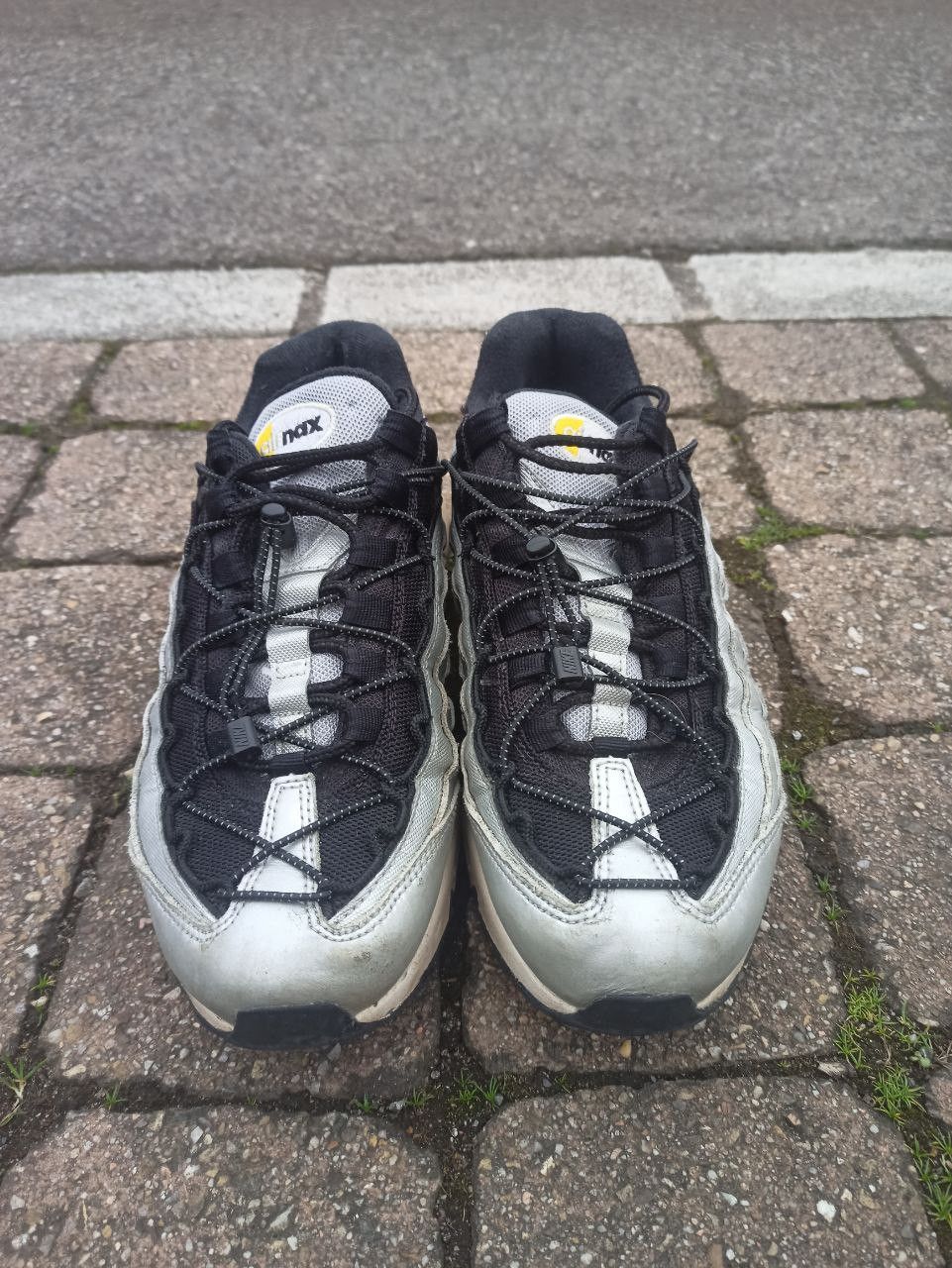 Nike Nike Air Max 95 Speed Lacing - Metallic Silver W Size US 7.5 / IT 37.5 - 3 Thumbnail