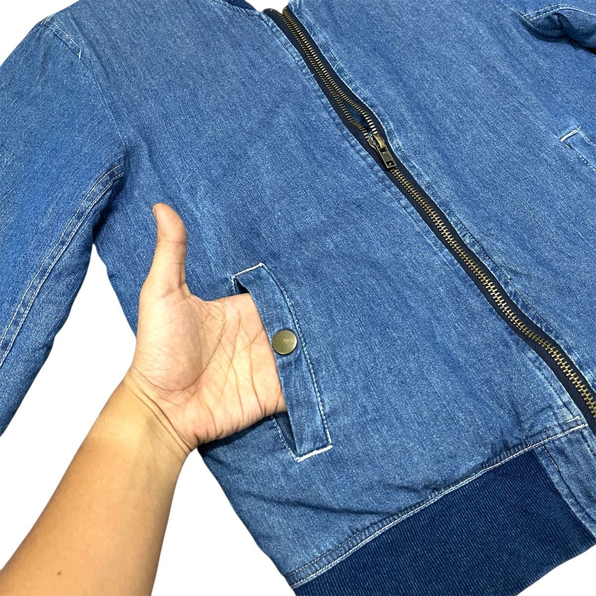 Native Vintage Local Motion Denim Bomber Native Style Jacket Size US M / EU 48-50 / 2 - 10 Thumbnail