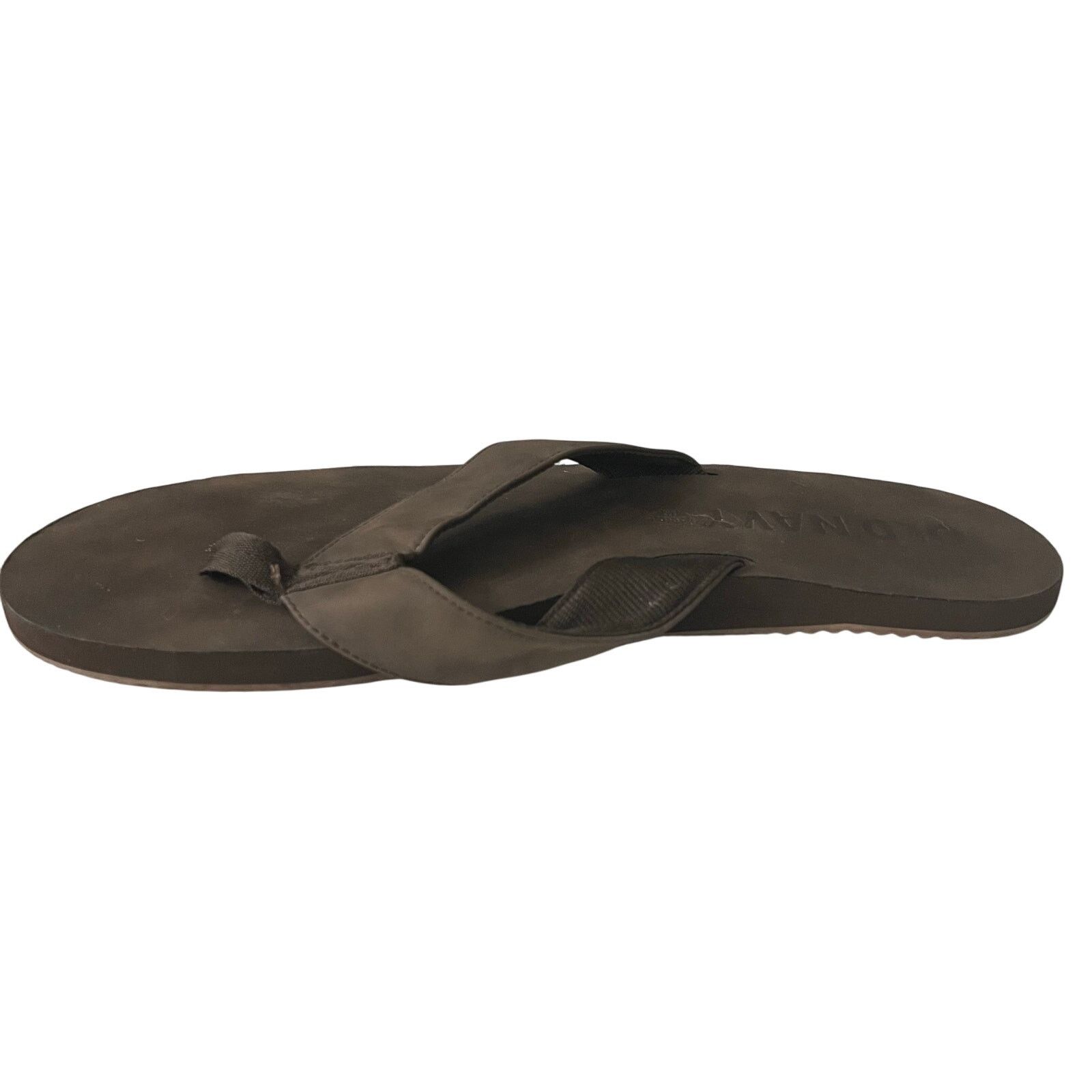 Old Navy OLD NAVY Men’s Faux Leather Brown Flip Flops Sandals 13-14 Size US 13 / EU 46 - 4 Thumbnail