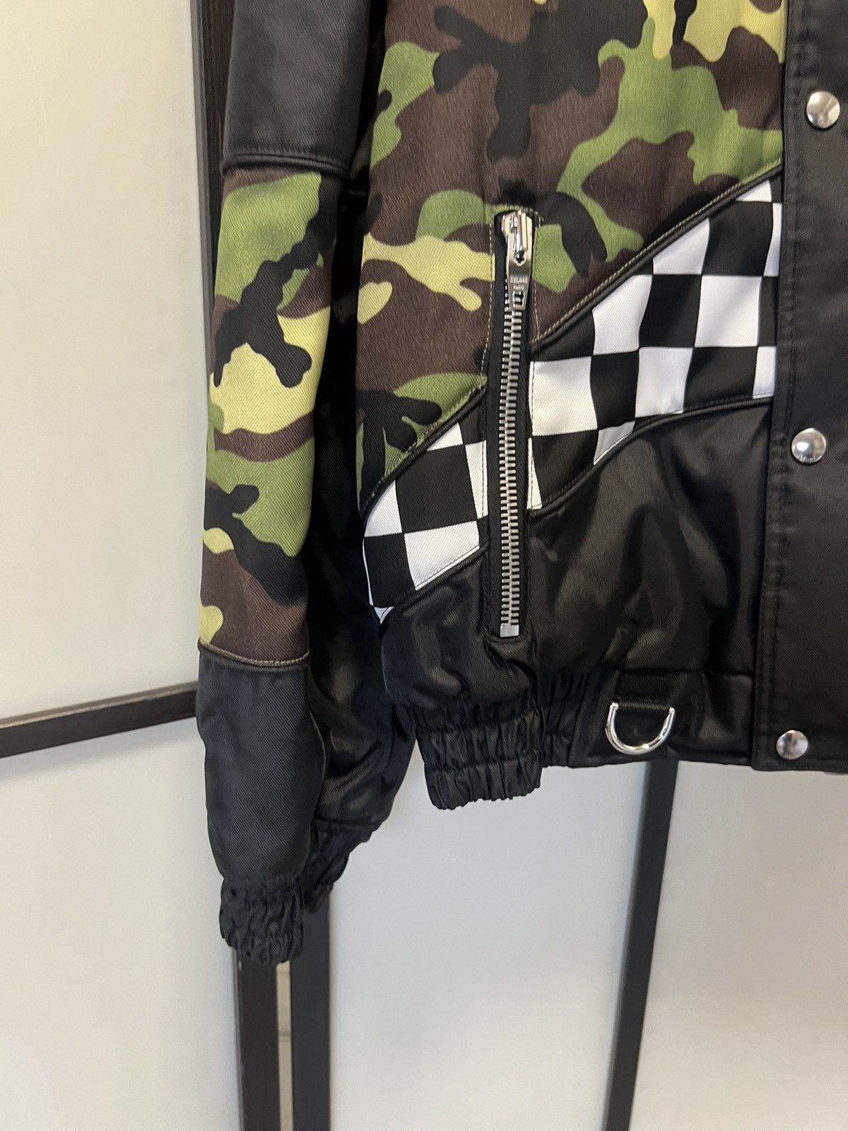 Celine × Hedi Slimane RARE - FW21 Damier Camo Technical Bomber Jacket 52 Size US L / EU 52-54 / 3 - 9 Thumbnail