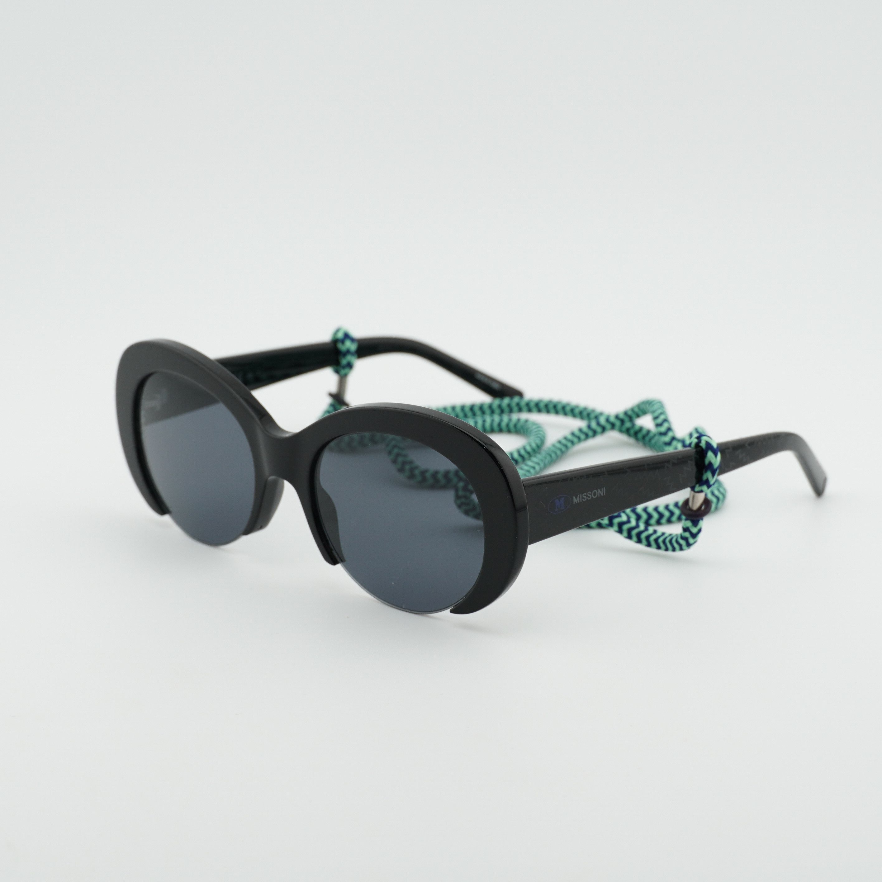 Missoni M Missoni MMI 0071/S 0807 IR Sunglasses Black Round Frame Size ONE SIZE - 1 Thumbnail