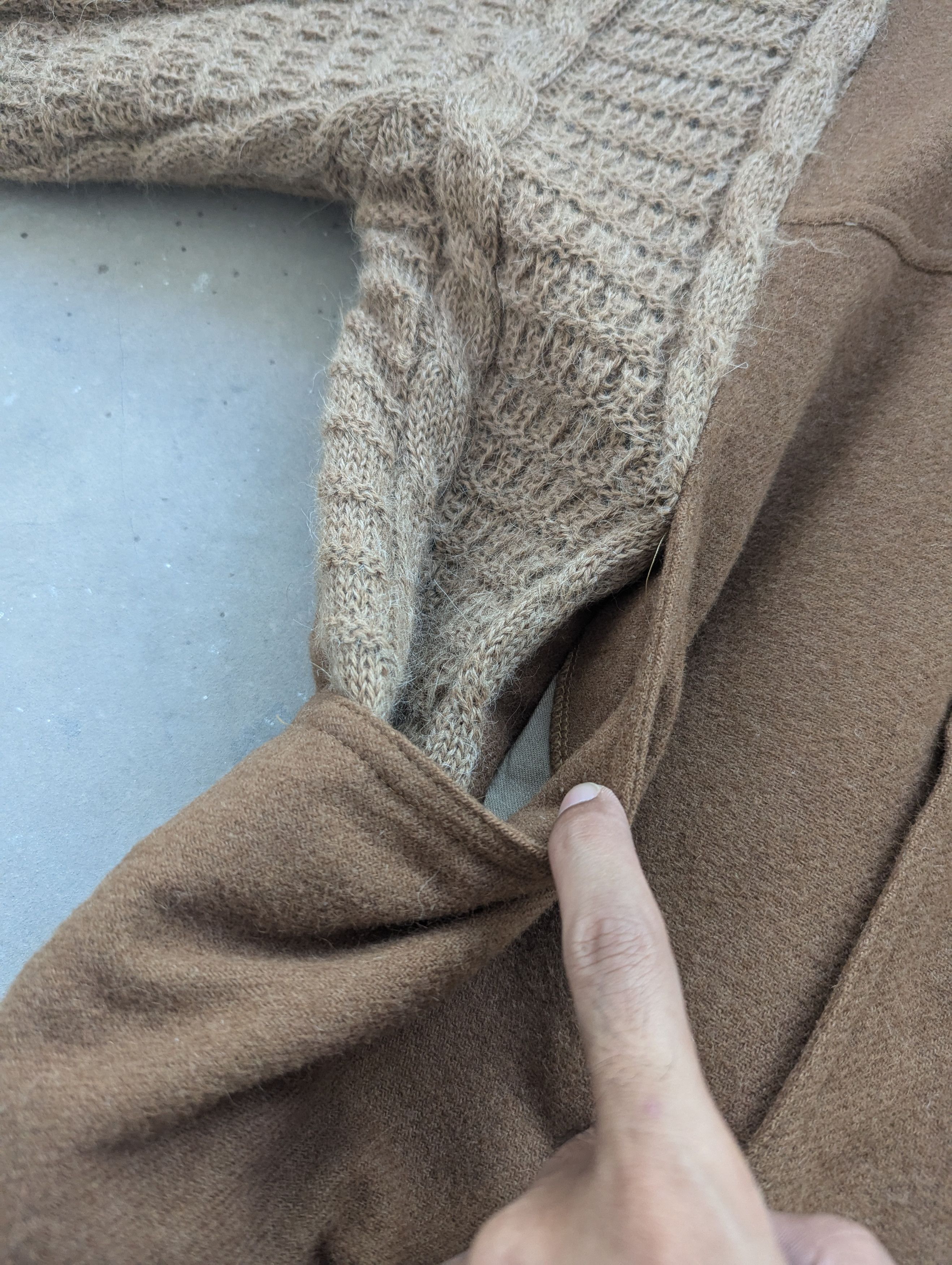 Le Grande Bleu (L.G.B.) × Vintage 🇯🇵 Vintage 90s Wool Jacket Knitted Style By Monsieur Paris Size US M / EU 48-50 / 2 - 7 Thumbnail