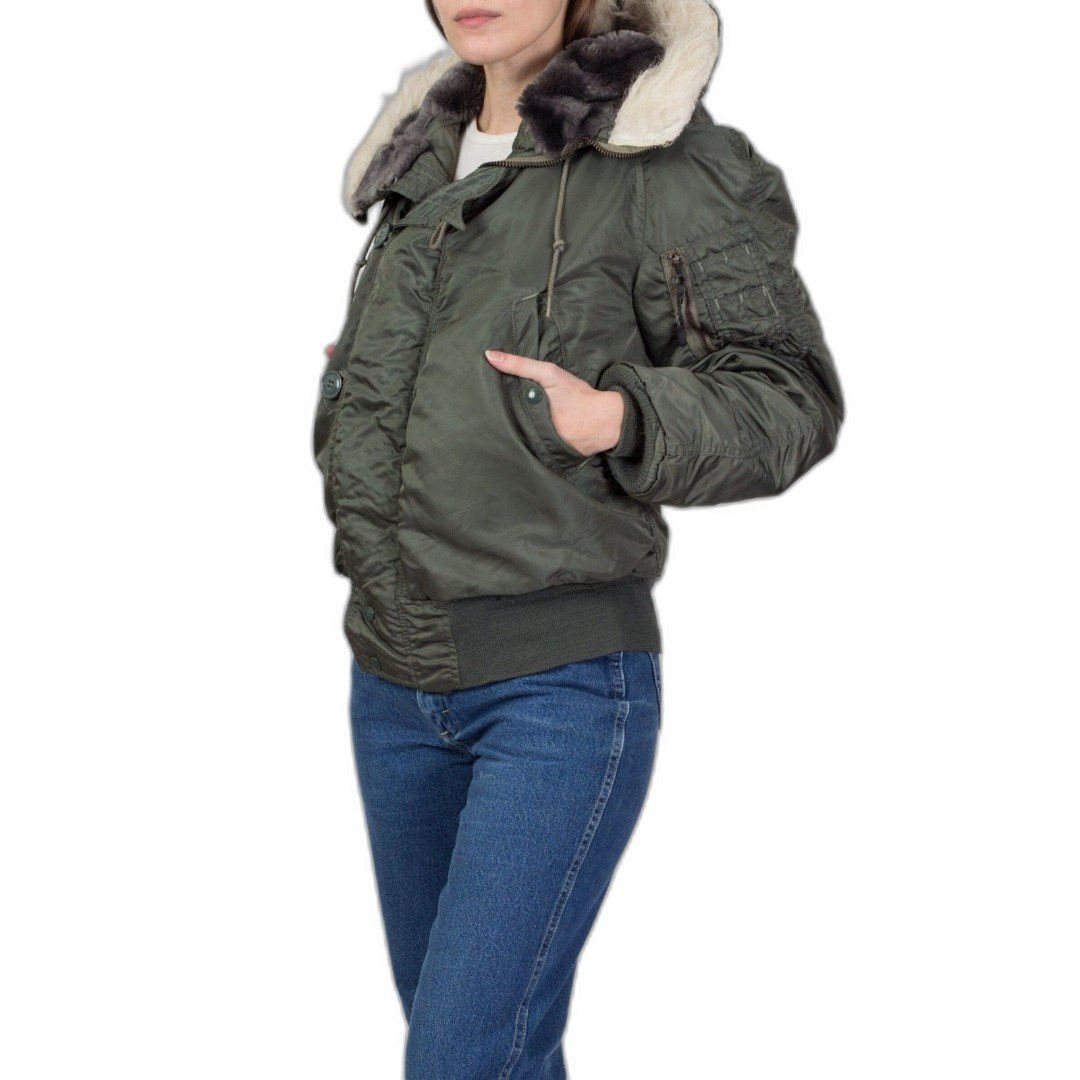 Alpha Industries × Vintage VTG 80s Military Parka Fur Hood Alpha Industries XL Size US XL / EU 56 / 4 - 4 Thumbnail