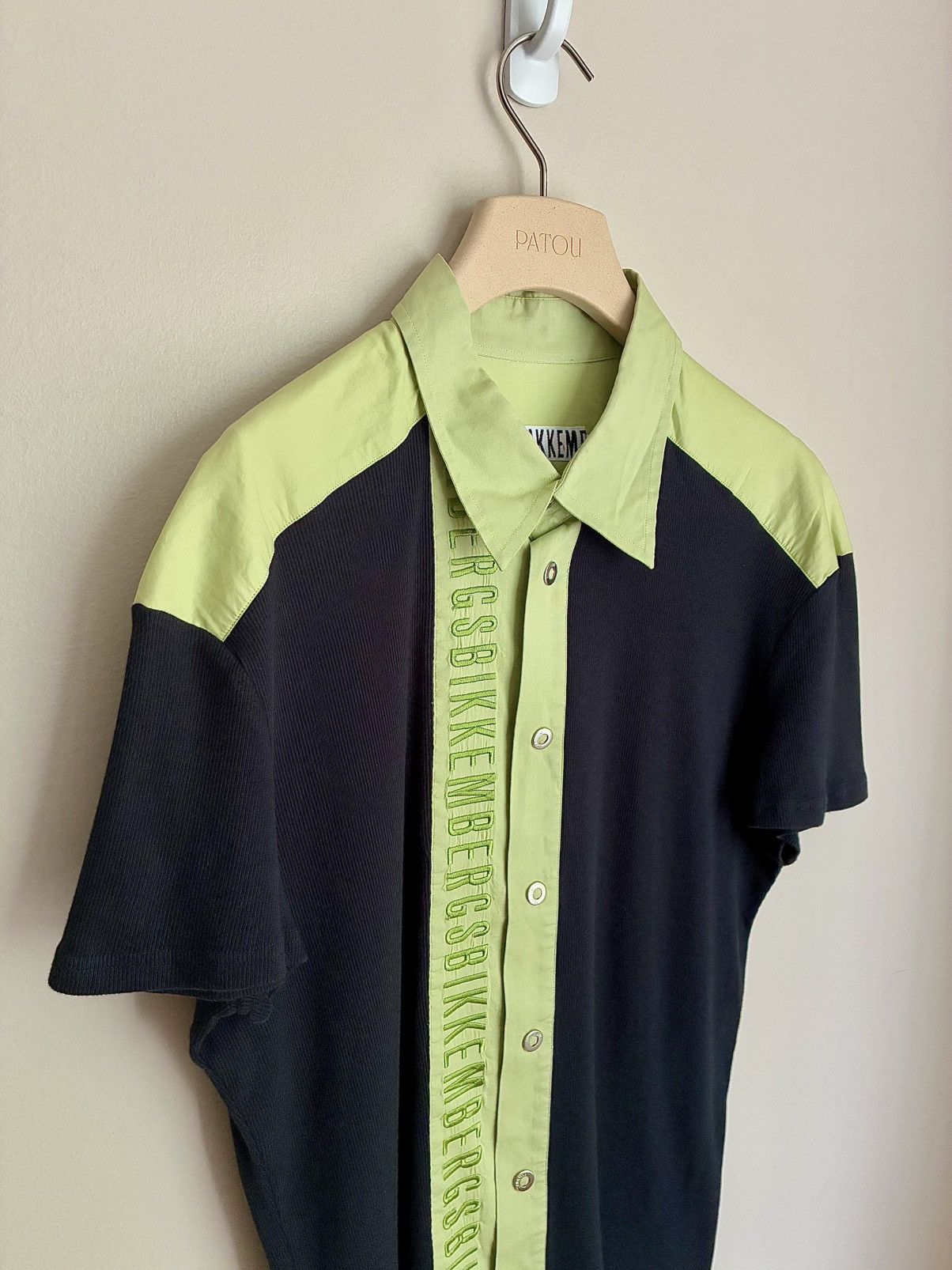 Dirk Bikkembergs Dirk Bikkembergs Vintage Snap Button Logo Bowling Shirt Size US M / EU 48-50 / 2 - 9 Thumbnail