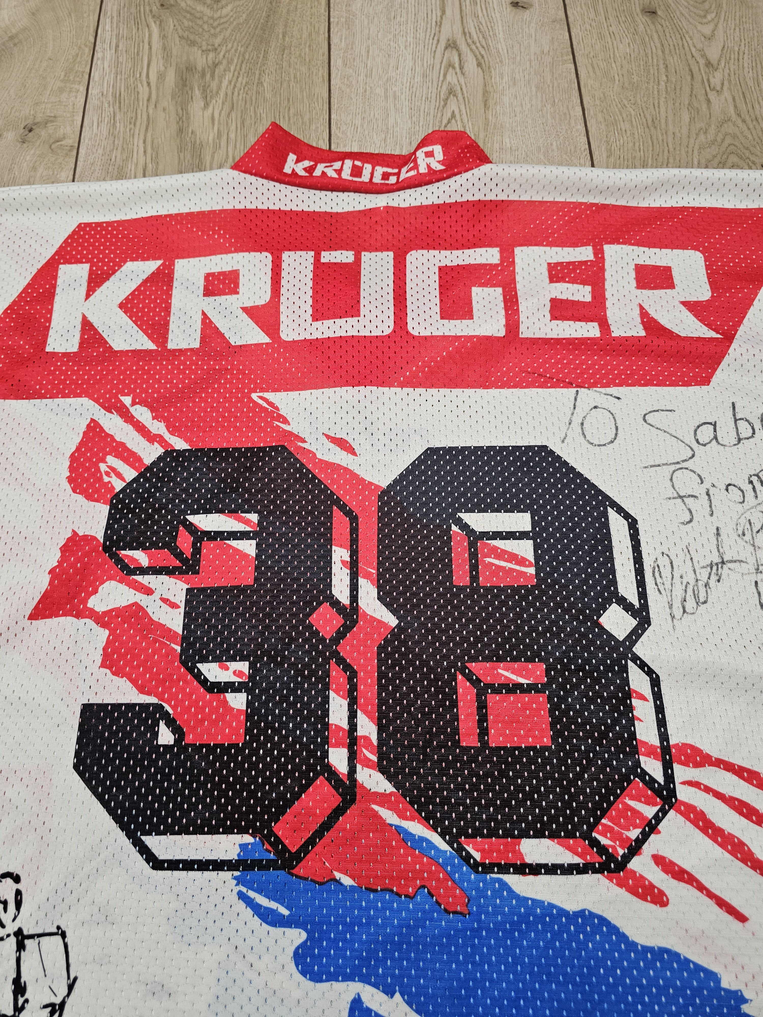 Vintage SC HERISAU 1997 HOCKEY JERSEY SIGNED BINET SWITZERLAND Size US L / EU 52-54 / 3 - 5 Thumbnail