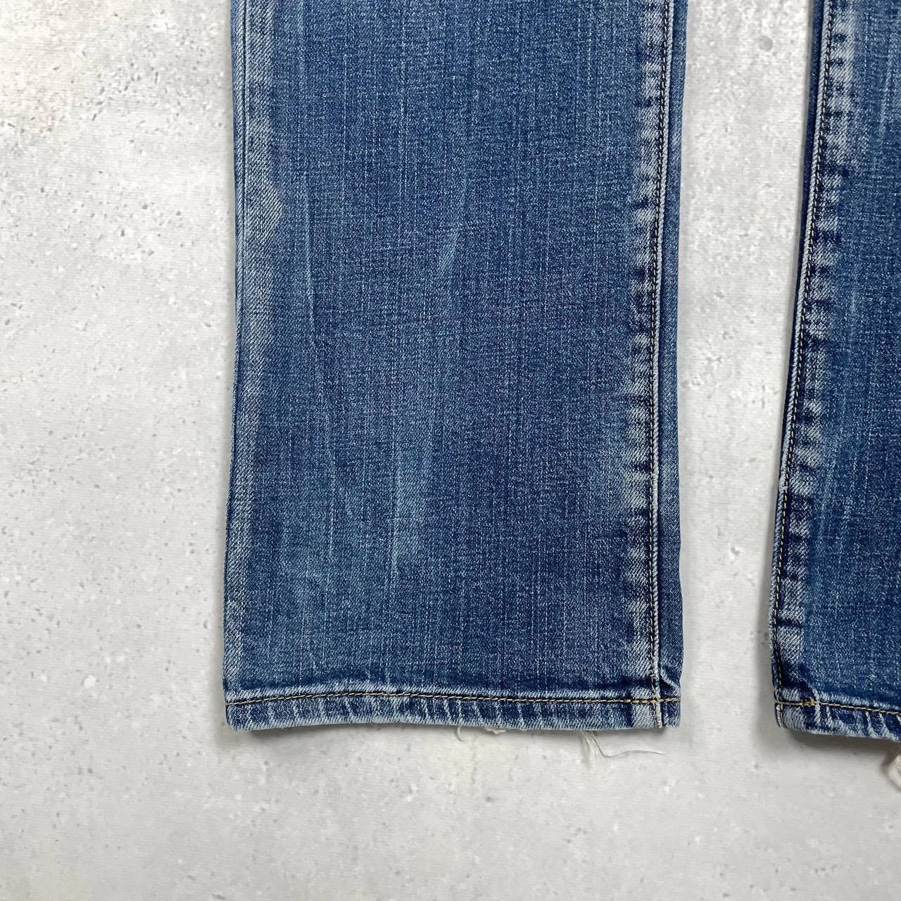 Armani Vintage 2000s ARMANI JEANS Distressed Y2K Jeans Blue Size 34 Size US 34 / EU 50 - 10 Thumbnail