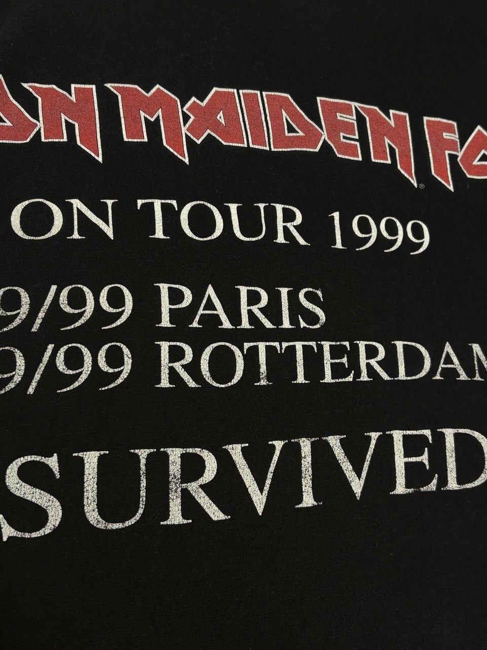 Band Tees Vintage 1999 Iron Maiden “I Survived” Tour Metal T-shirt Size US M / EU 48-50 / 2 - 10 Thumbnail
