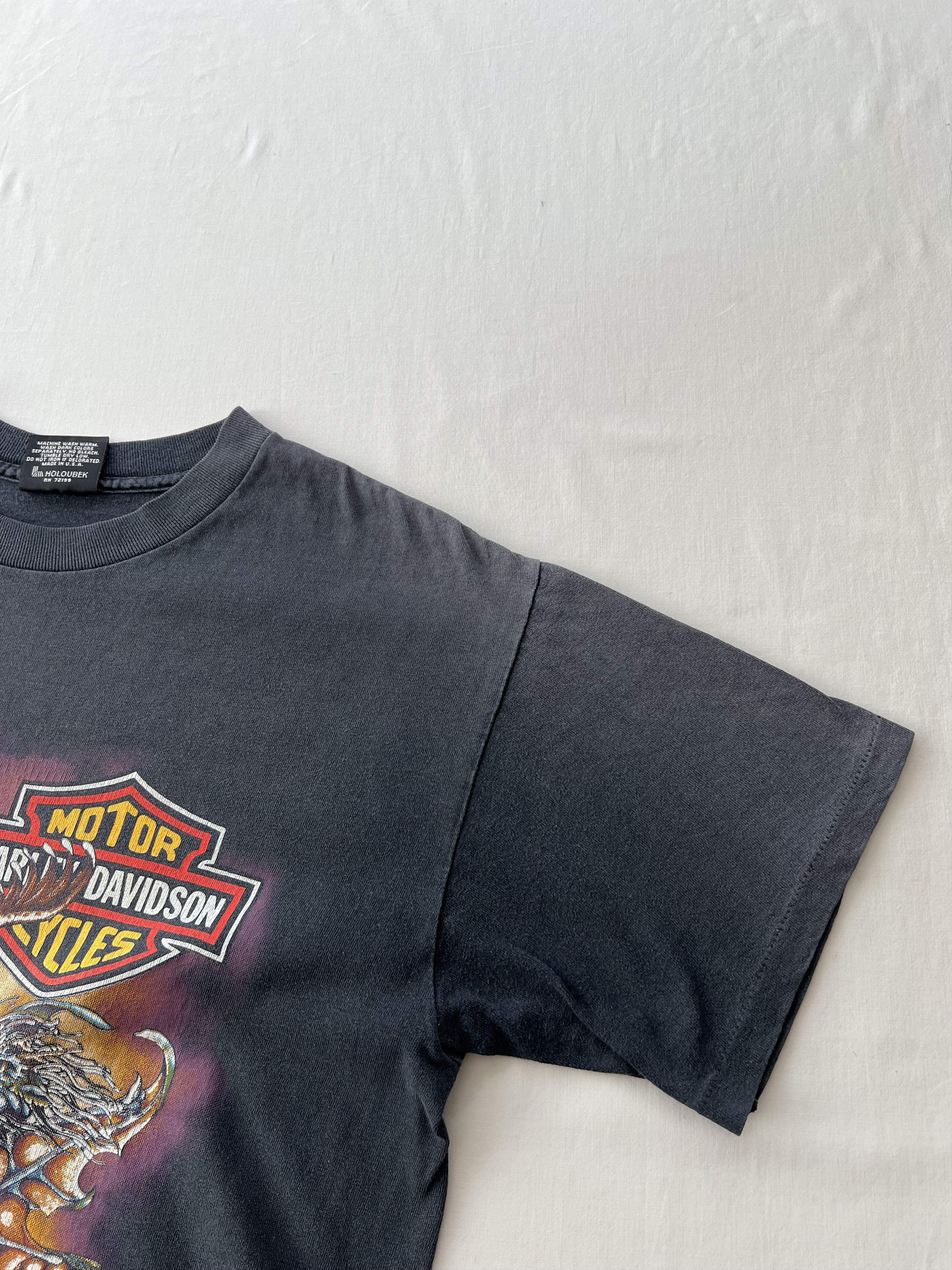 Harley Davidson Vintage 1993 Harley Davidson Eagle Dragon Sturgis T-shirt Size US M / EU 48-50 / 2 - 12 Thumbnail