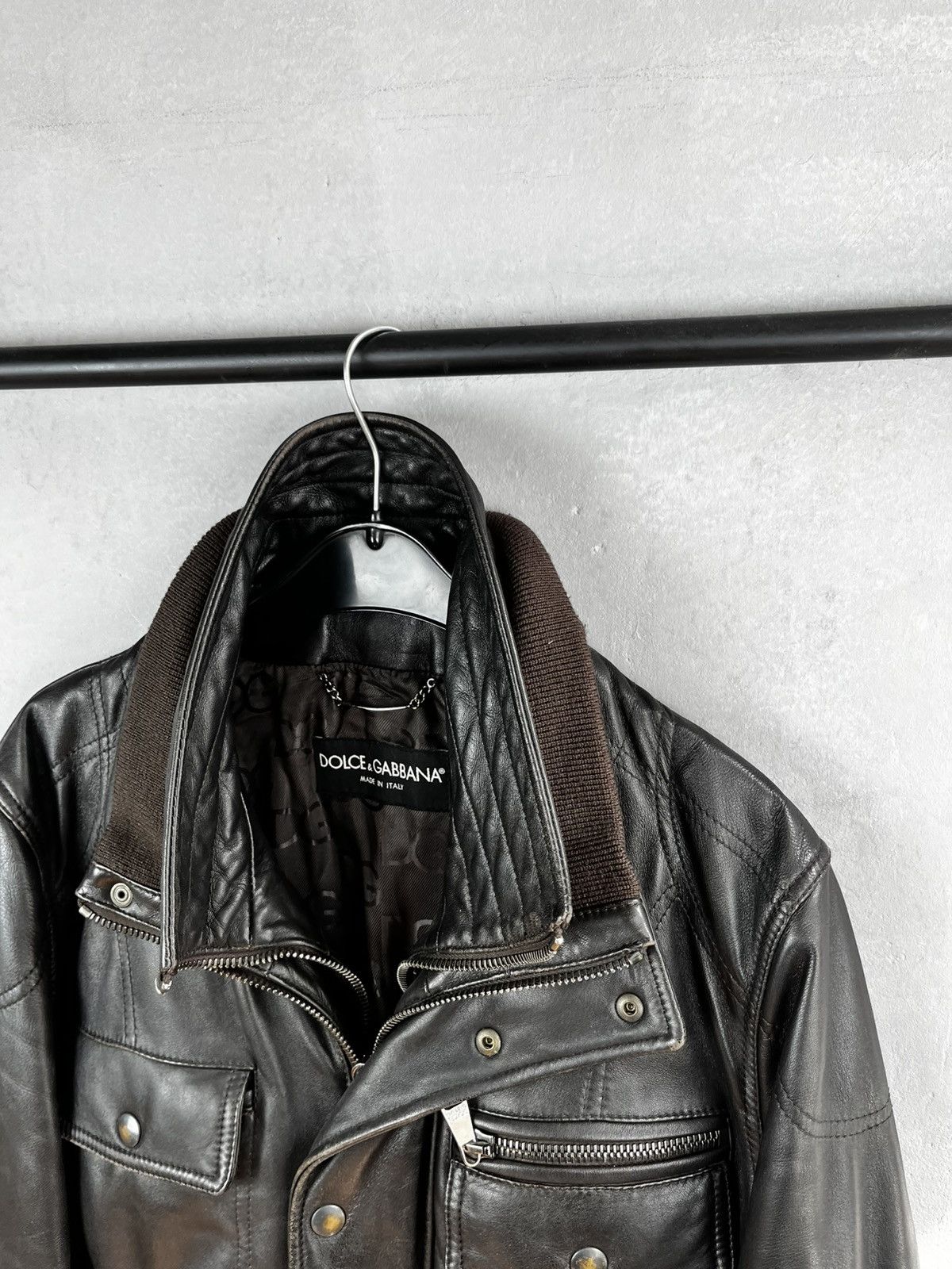 Dolce & Gabbana × Leather × Lucky Brand Dolce Gabbana leather jacket size 50 Size US M / EU 48-50 / 2 - 5 Thumbnail