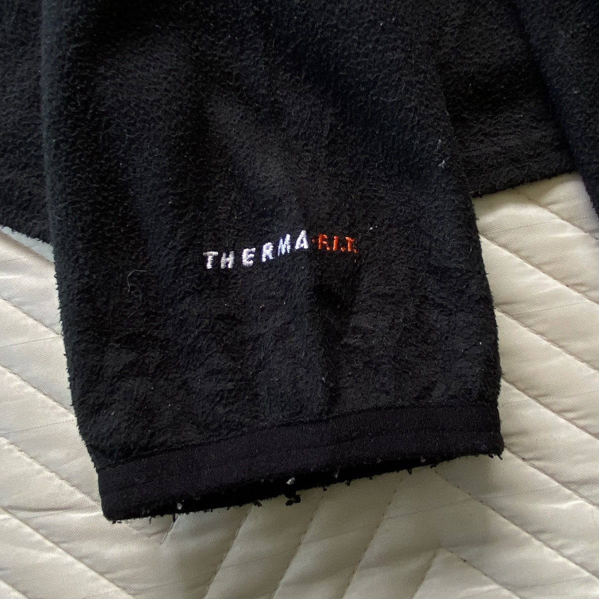 Nike Vintage 90s Nike Minimalist Fleece Pullover – Made in Taiwan Size US L / EU 52-54 / 3 - 7 Thumbnail