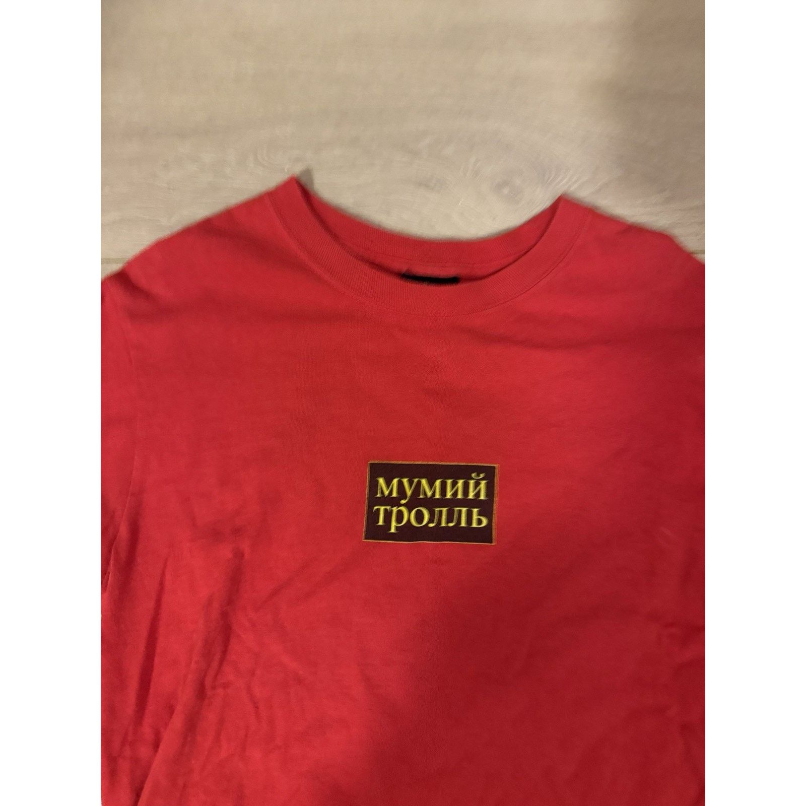 Gosha Rubchinskiy Gosha Rubchinskiy Mumiy Troll Red Longsleeve 2017 Size US S / EU 44-46 / 1 - 2 Thumbnail