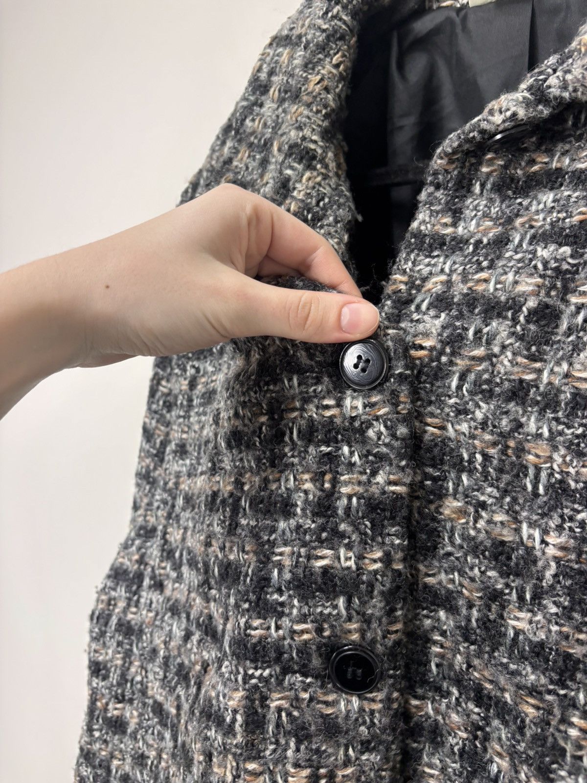 Other Vintage Weave Of The Irish Women’s Wool Blend Tweed Jacket Size L / US 10 / IT 46 - 7 Thumbnail