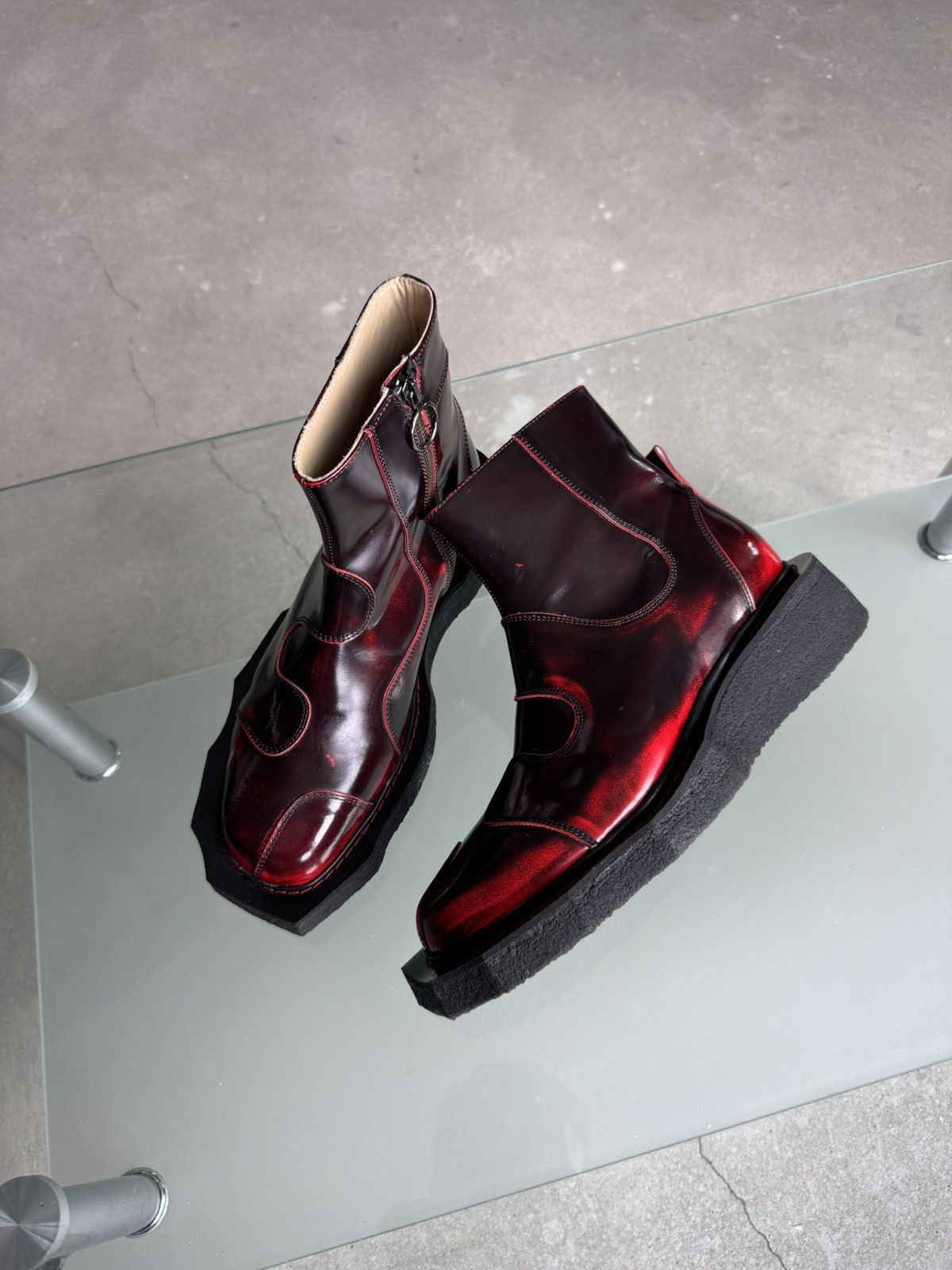Henrik Vibskov Henrik Vibskov Boots Enzo Leather Ankle Boots Size US 7 / EU 40 - 8 Thumbnail