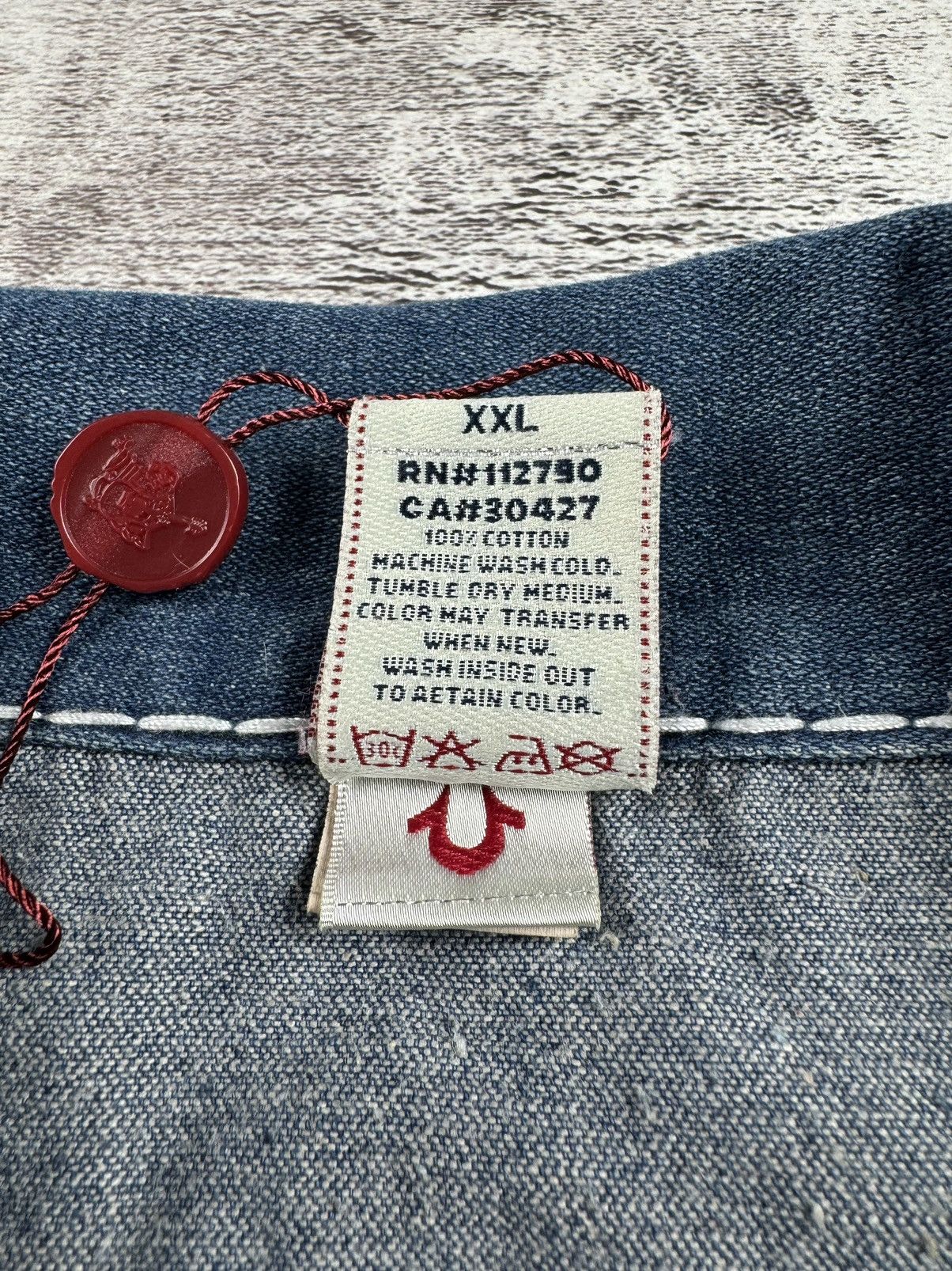 True Religion True Religion Joey Super T Y2K Denim Jeans Chief Keef Jacket Size US XL / EU 56 / 4 - 14 Thumbnail