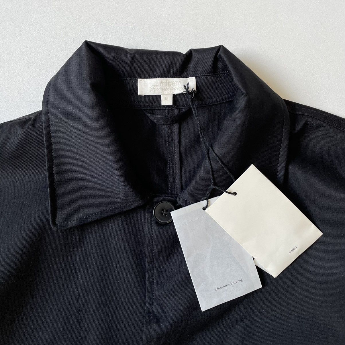 Mfpen Black Cotton Boxy ‘Carless’ Mac Jacket Size US M / EU 48-50 / 2 - 4 Thumbnail