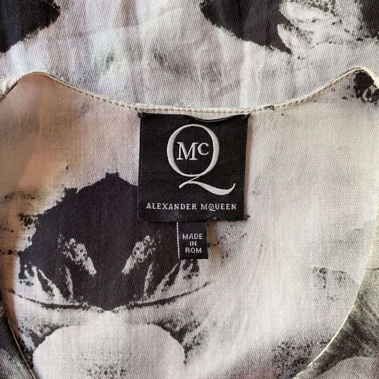 Alexander McQueen ALEXANDER MQUEEN Black & White Abstract Sleeveless Dress Size XS / US 0-2 / IT 36-38 - 10 Thumbnail