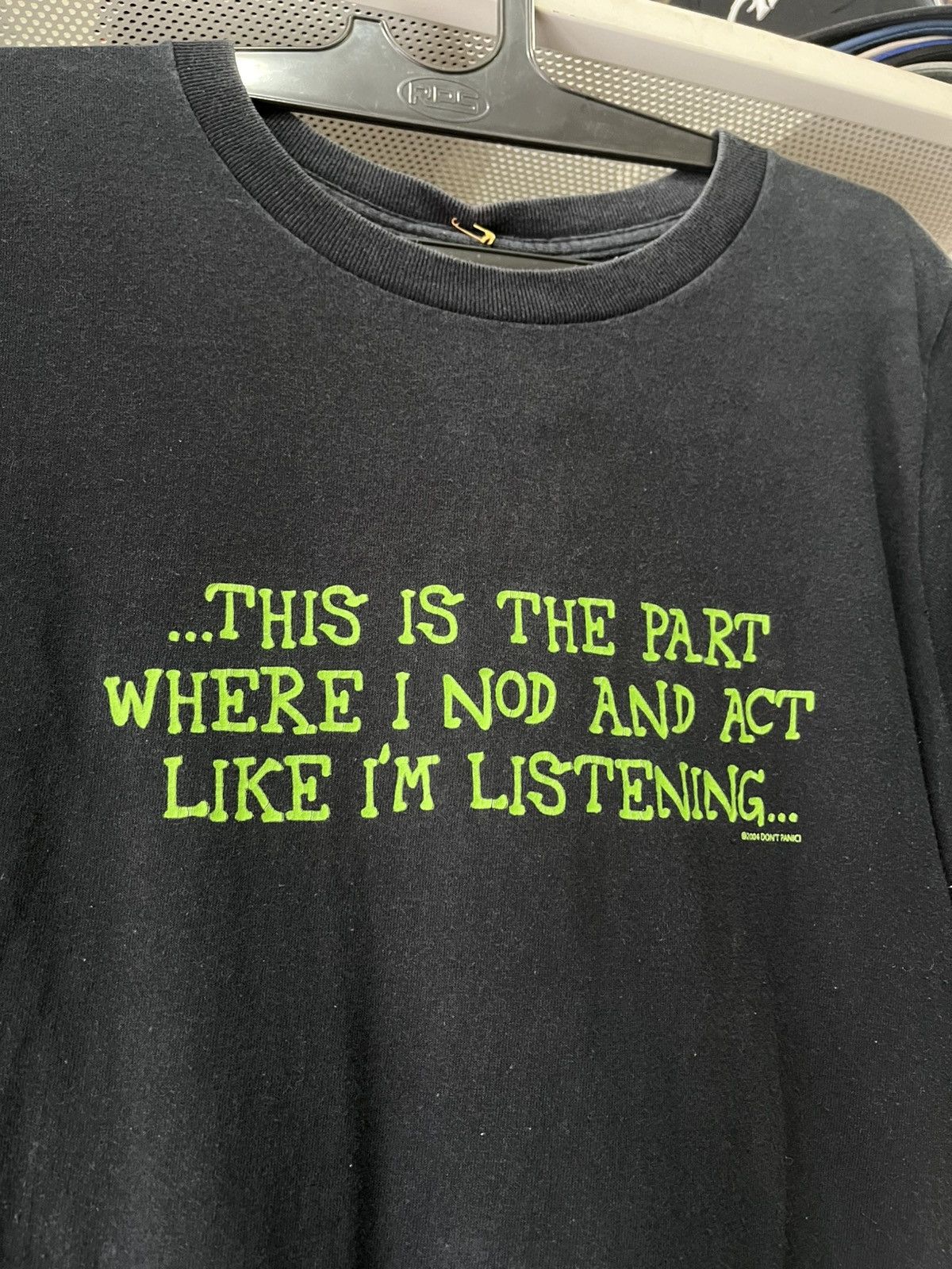 Vintage Vintage Don't Panic T-shirt 2004 This is the part Tee Size US M / EU 48-50 / 2 - 3 Thumbnail