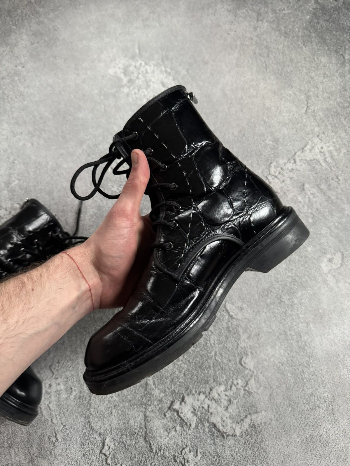 Max Mara Max Mara 37size black varnished leather shoes boots casual Size US 7 / IT 37 - 14 Thumbnail