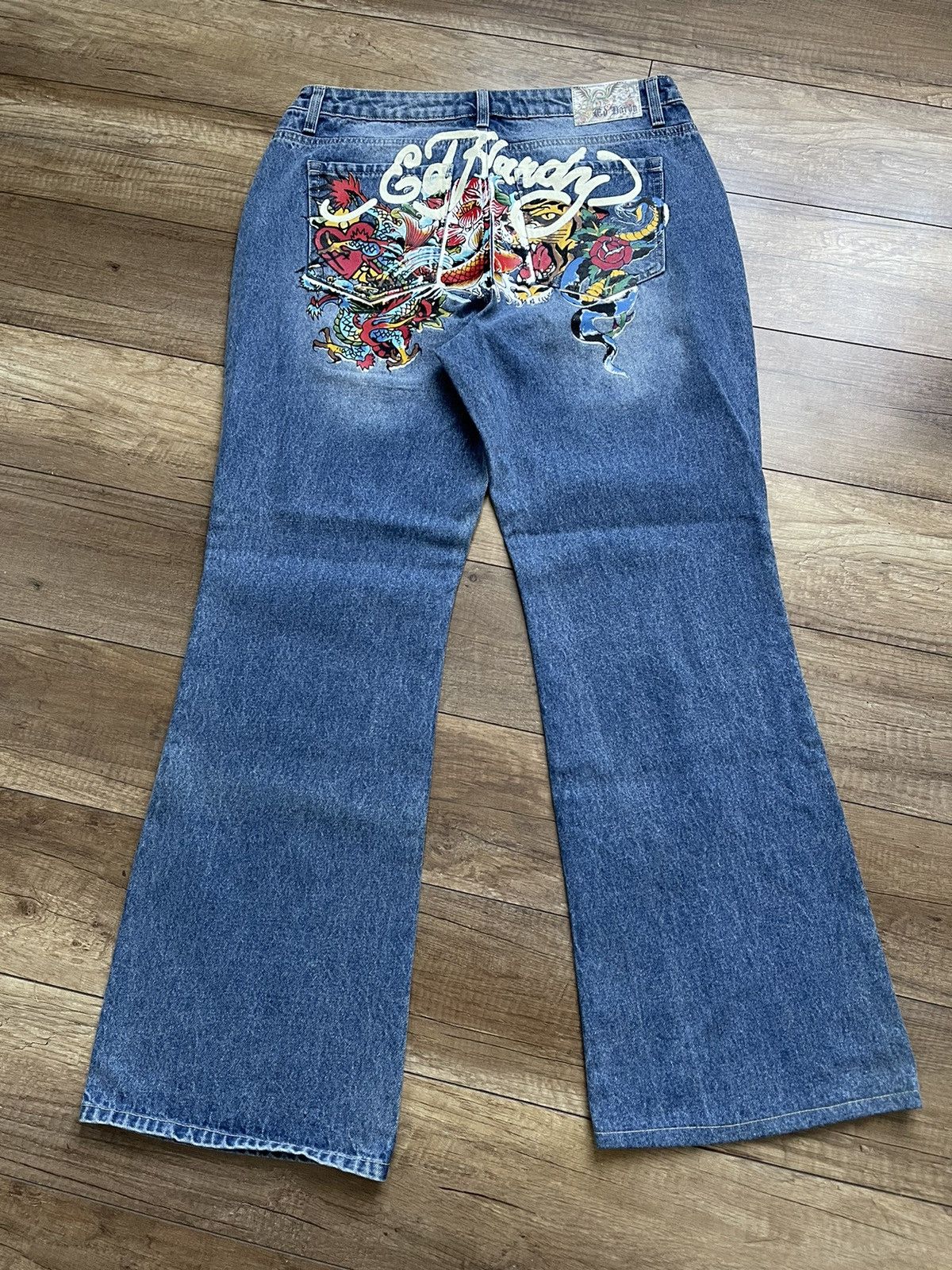 Christian Audigier Ed Hardy Christian Audigier Vintage Jeans Pants 90s Y2K Size US 32 / EU 48 - 2 Thumbnail