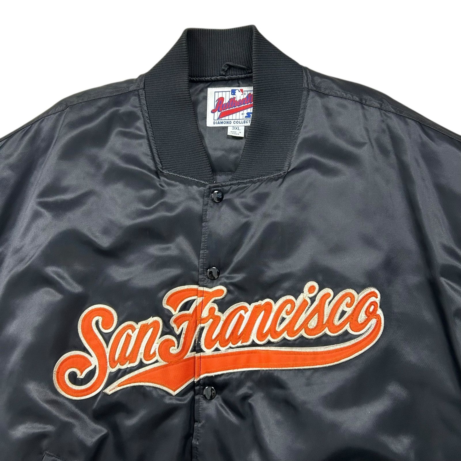 MLB VTG 90s SAN FRANCISCO GIANTS STARTER DIAMOND SATIN JACKET Size US XXL / EU 58 / 5 - 2 Thumbnail