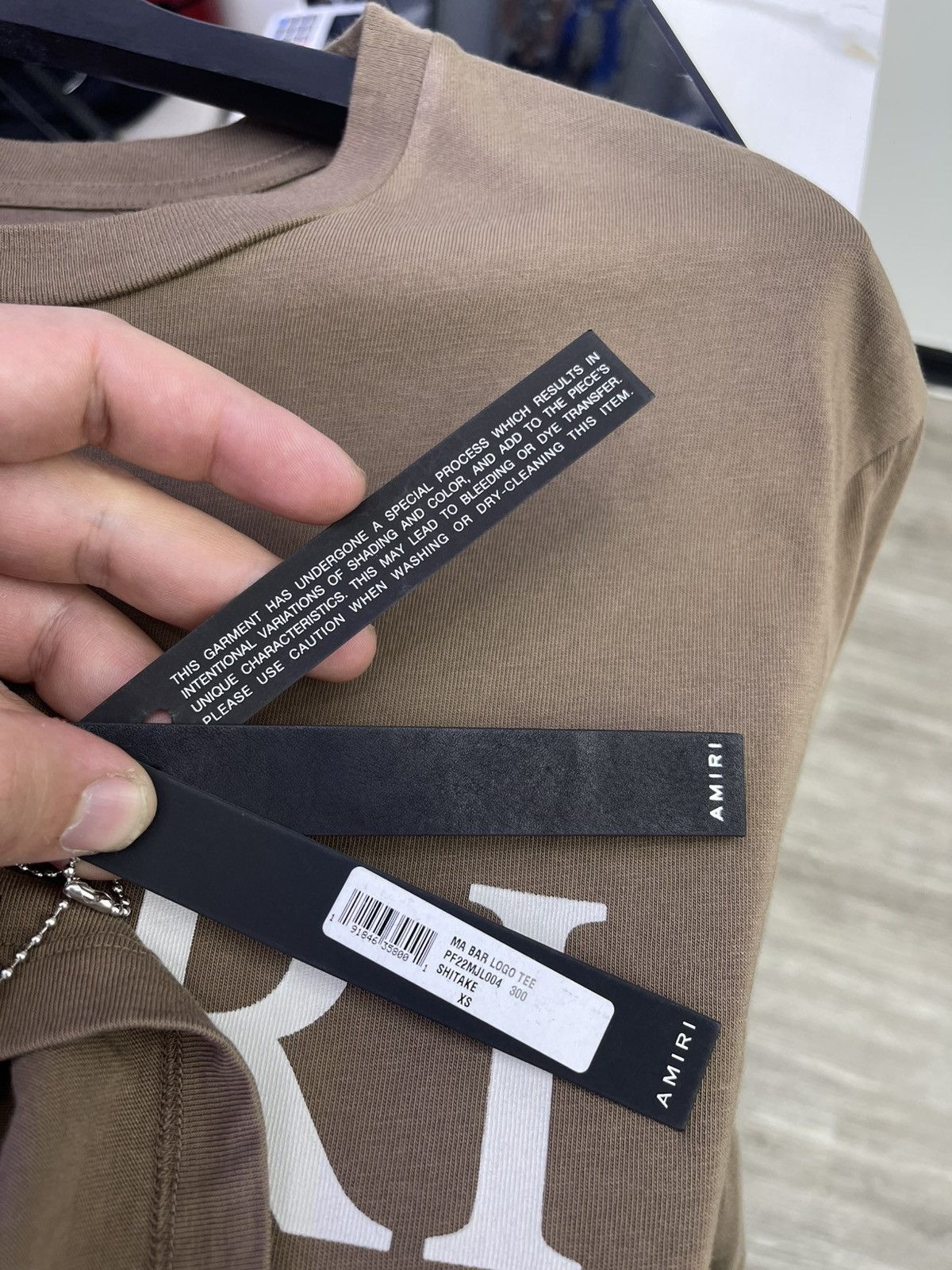 Amiri Amiri MA bar tee (brown/white) Size US XS / EU 42 / 0 - 8 Thumbnail