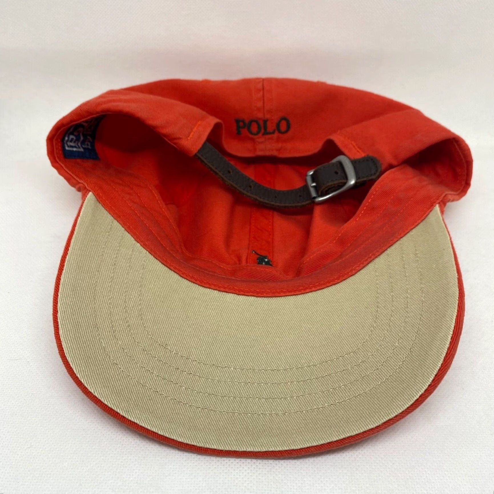 Polo Ralph Lauren VINTAGE Polo Ralph Lauren Hat Cap Strapback Orange Small Black Pony One Size Dad Size US M / EU 48-50 / 2 - 5 Thumbnail