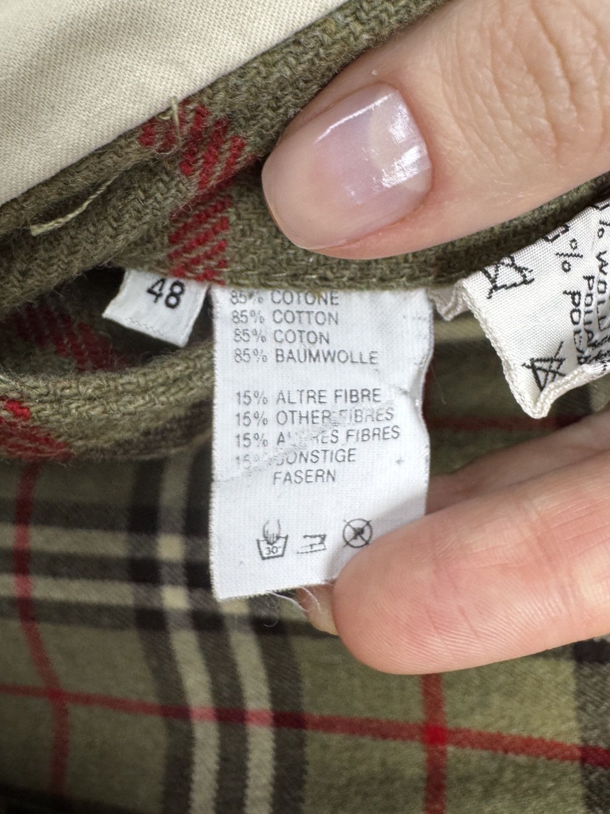 Lanvin Lanvin Boutique vintage double-breasted trench coat check 48 Size US M / EU 48-50 / 2 - 20 Thumbnail