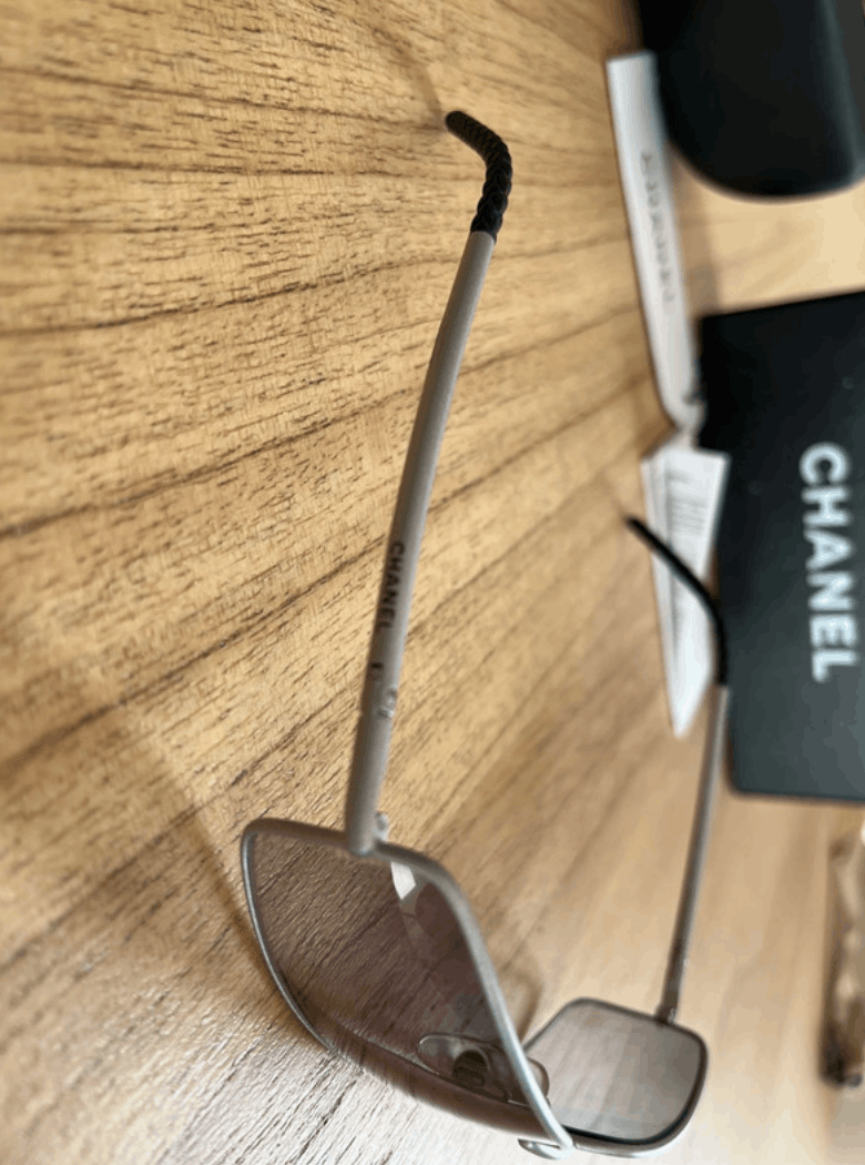 Chanel × Vintage CHANEL SUNGLASSES LOGO ICONIC 4017 Mask RI967 Size ONE SIZE - 3 Thumbnail