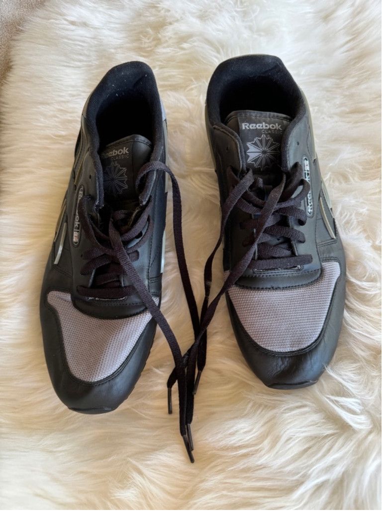 Reebok Reebok | Classic Leather Black/Grey Athletic Shoes | Size 13 Size US 13 / EU 46 - 3 Thumbnail