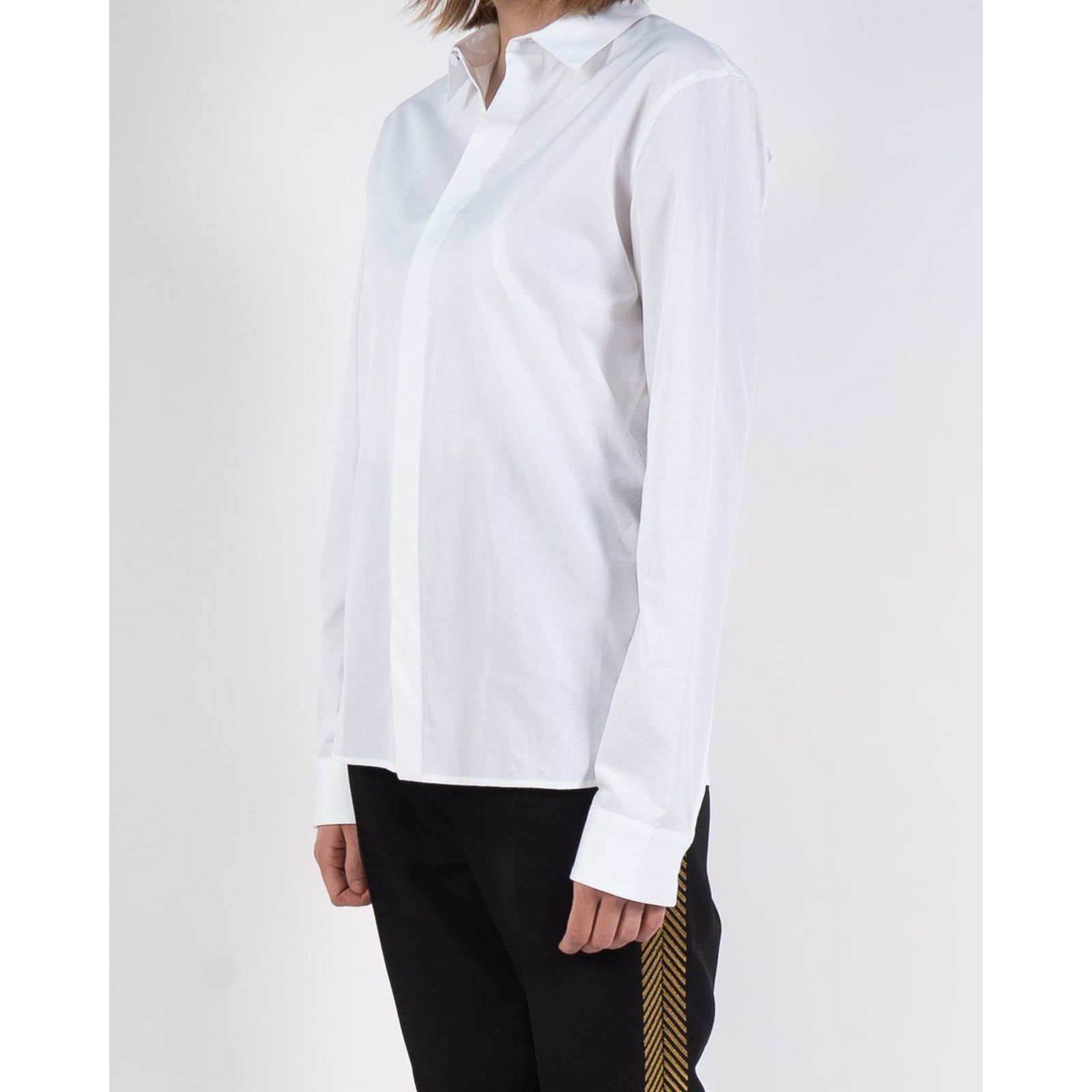Haider Ackermann SS19 Classic White Byron Cotton Shirt Size XS / US 0-2 / IT 36-38 - 2 Thumbnail